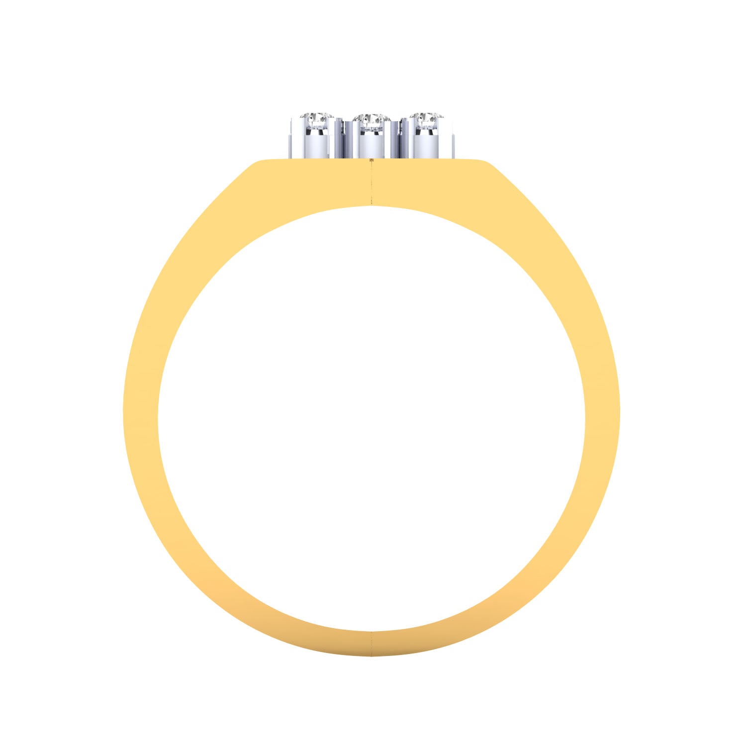 Yellow Gold Plated Sterling Silver Ring