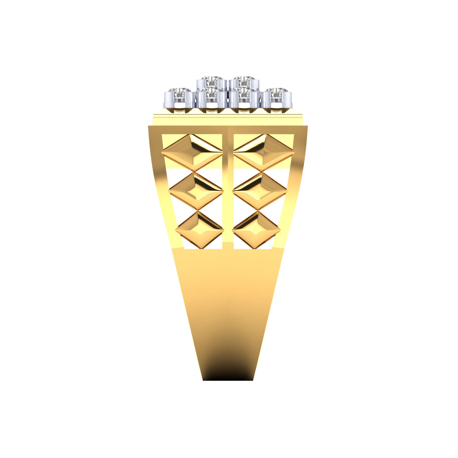 Yellow Gold Plated Sterling Silver Ring