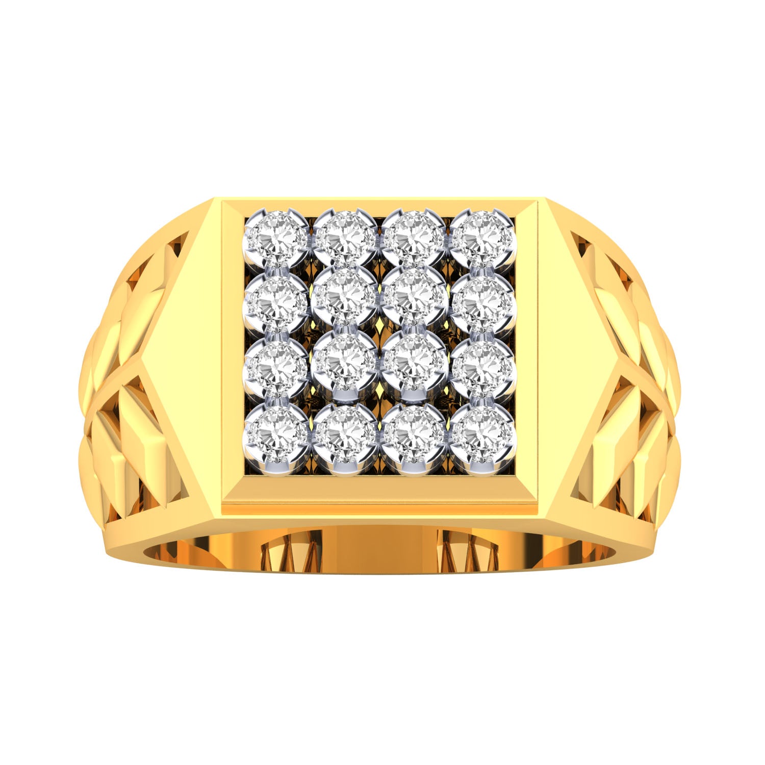 Yellow Gold Plated Sterling Silver Ring