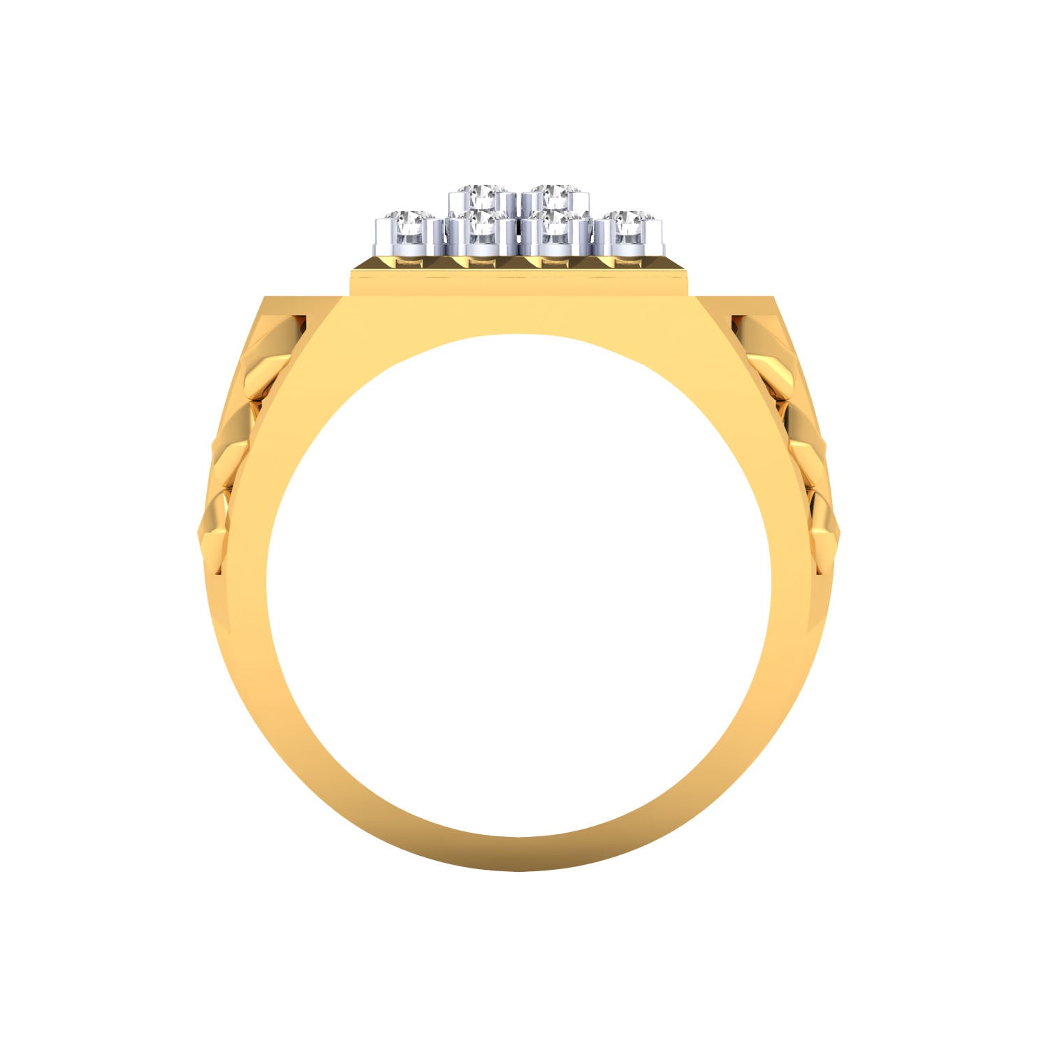Yellow Gold Plated Sterling Silver Ring