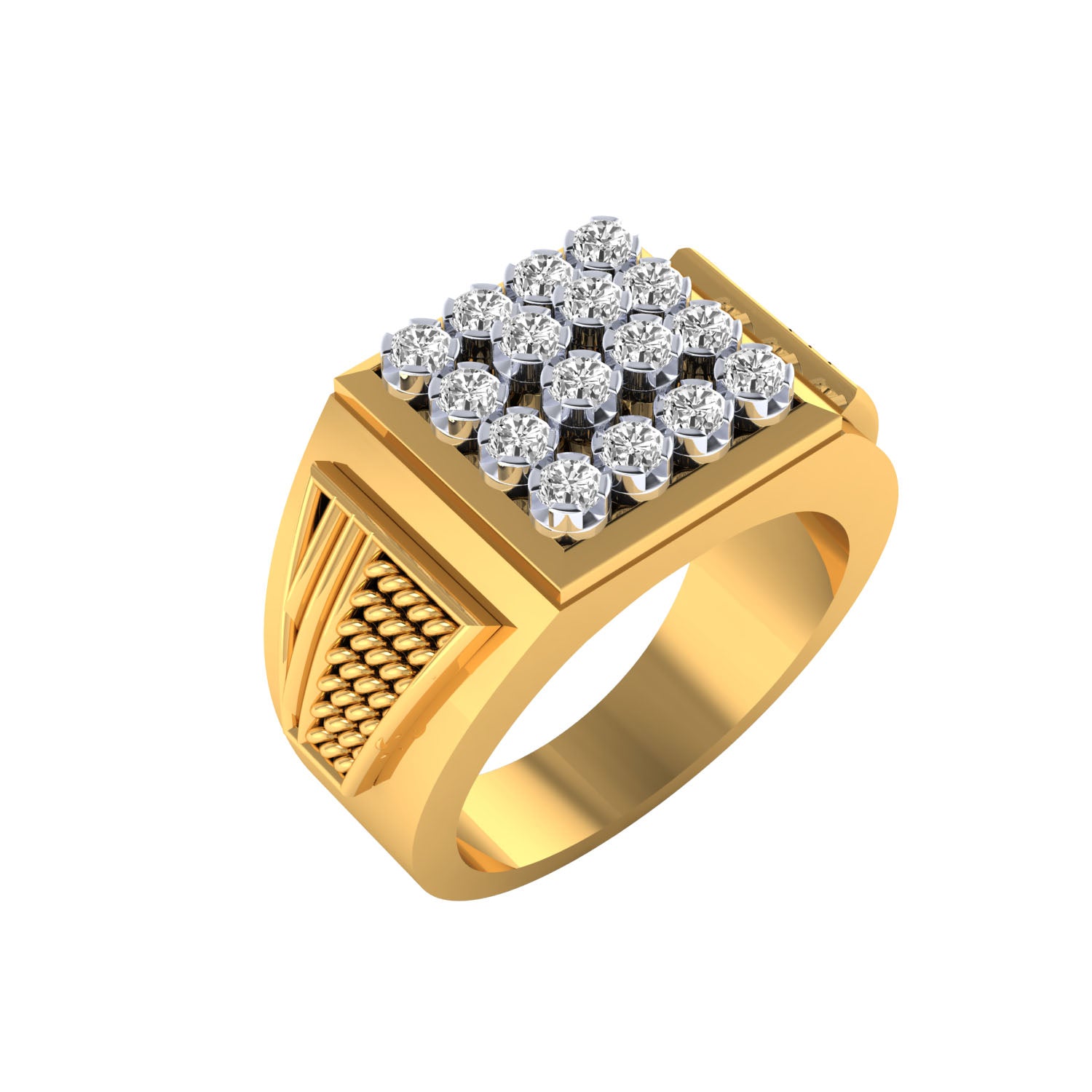 Yellow Gold Plated Sterling Silver Ring