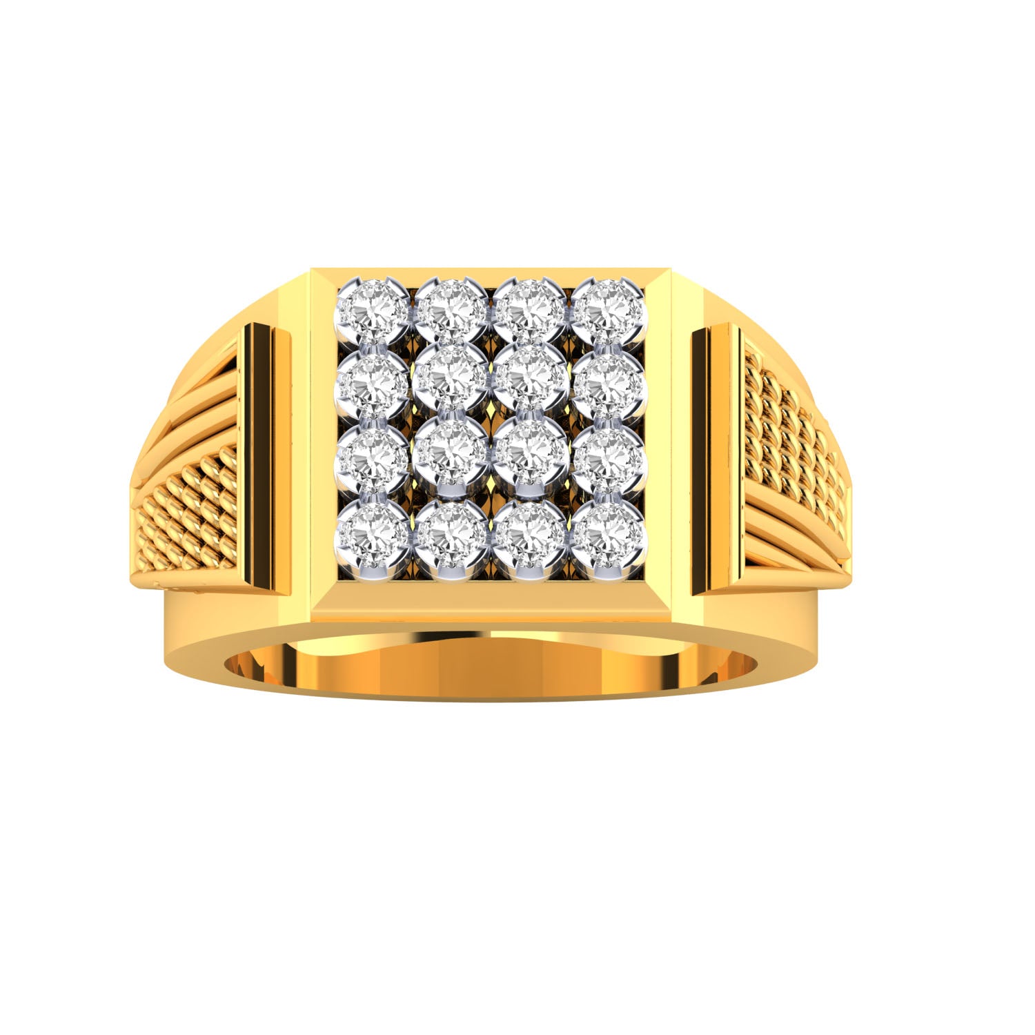 Yellow Gold Plated Sterling Silver Ring