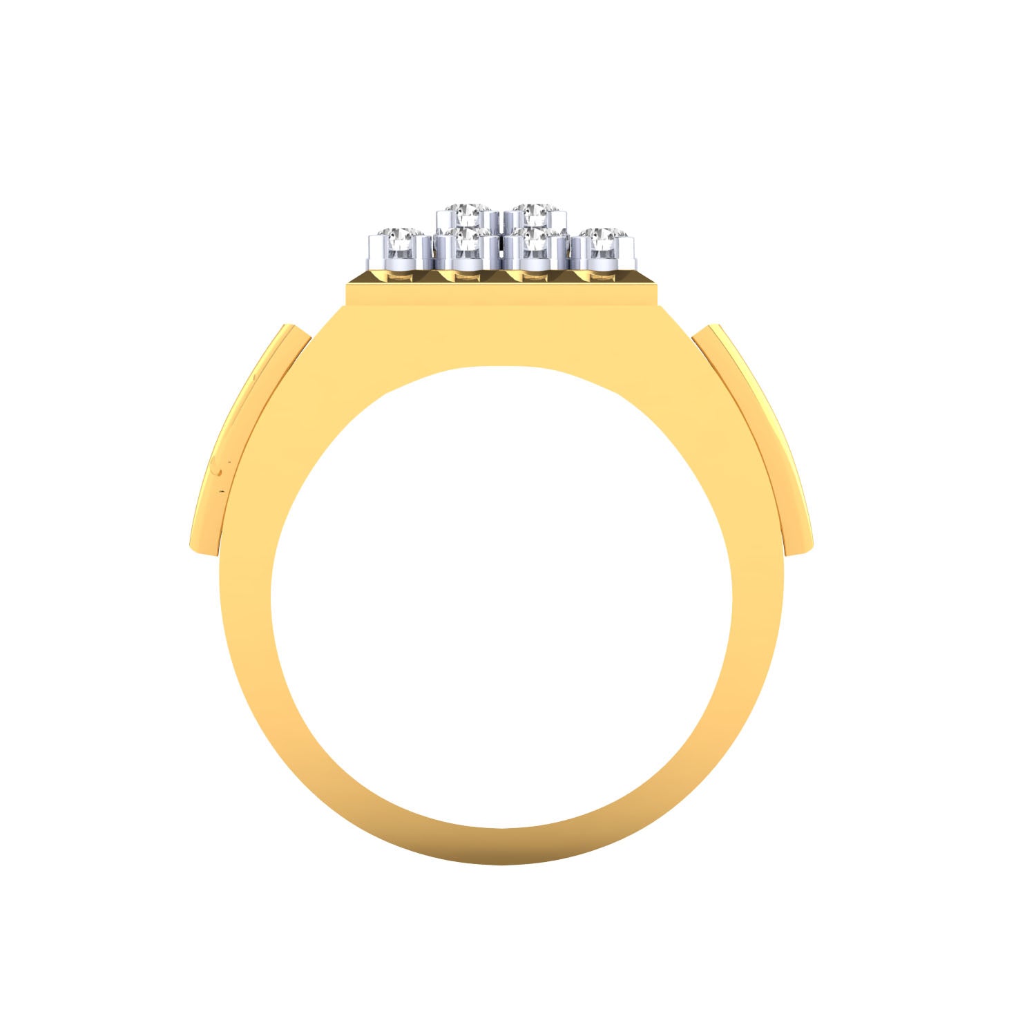 Yellow Gold Plated Sterling Silver Ring