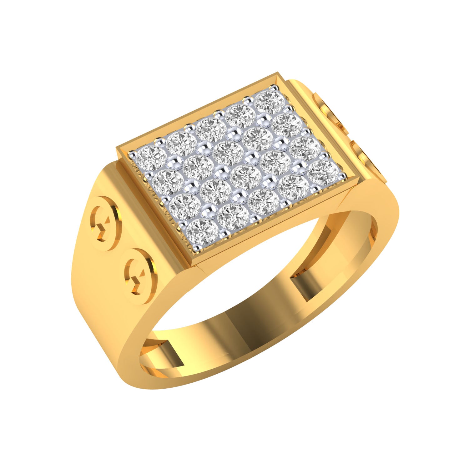 Yellow Gold Plated Sterling Silver Ring