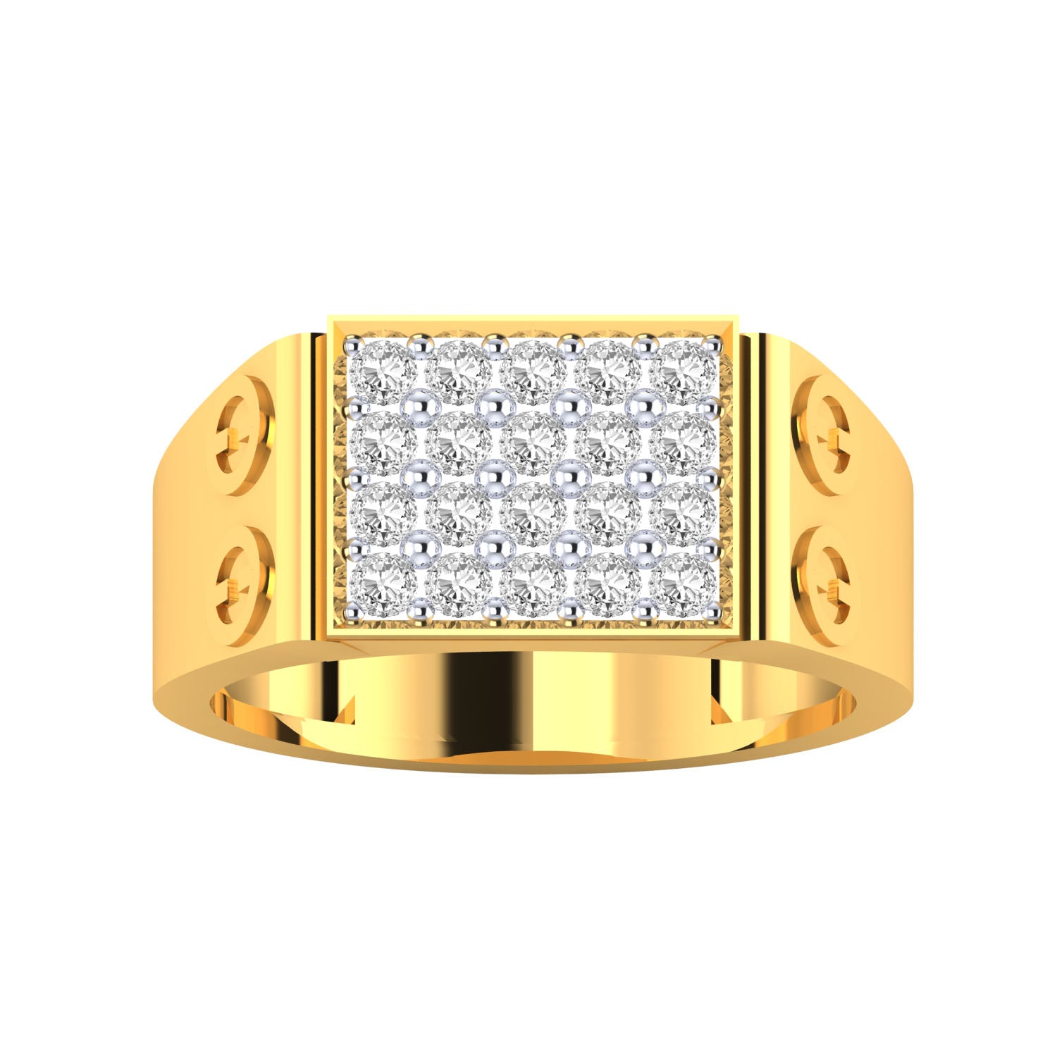 Yellow Gold Plated Sterling Silver Ring