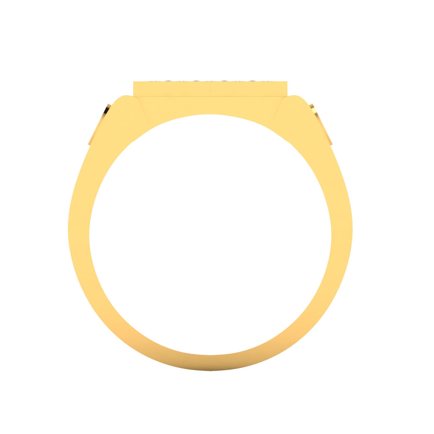 Yellow Gold Plated Sterling Silver Ring