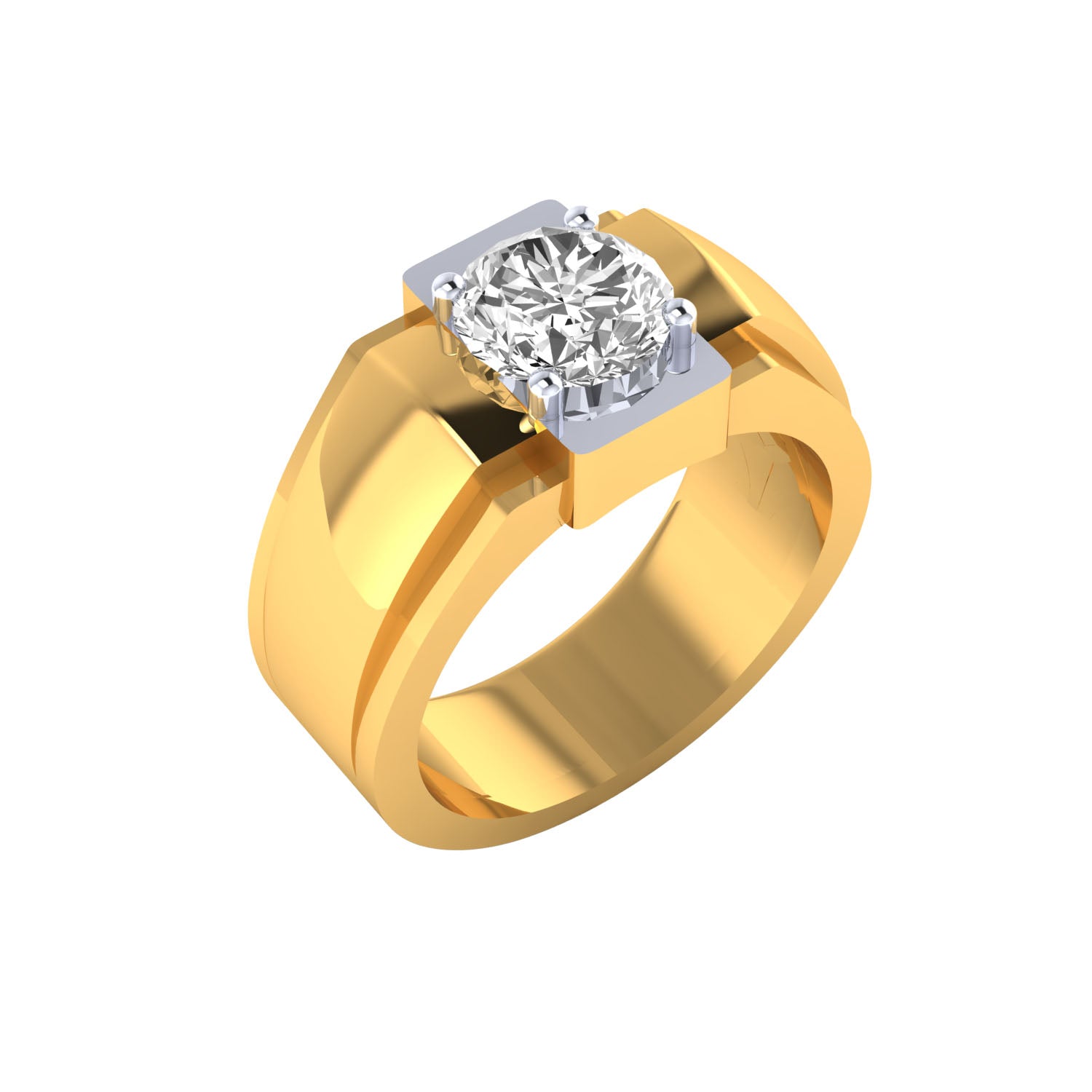 Yellow Gold Plated Sterling Silver Ring