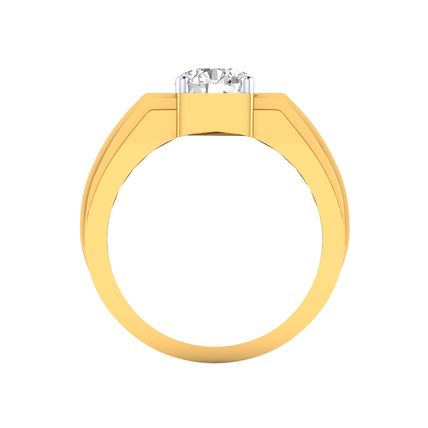 Yellow Gold Plated Sterling Silver Ring