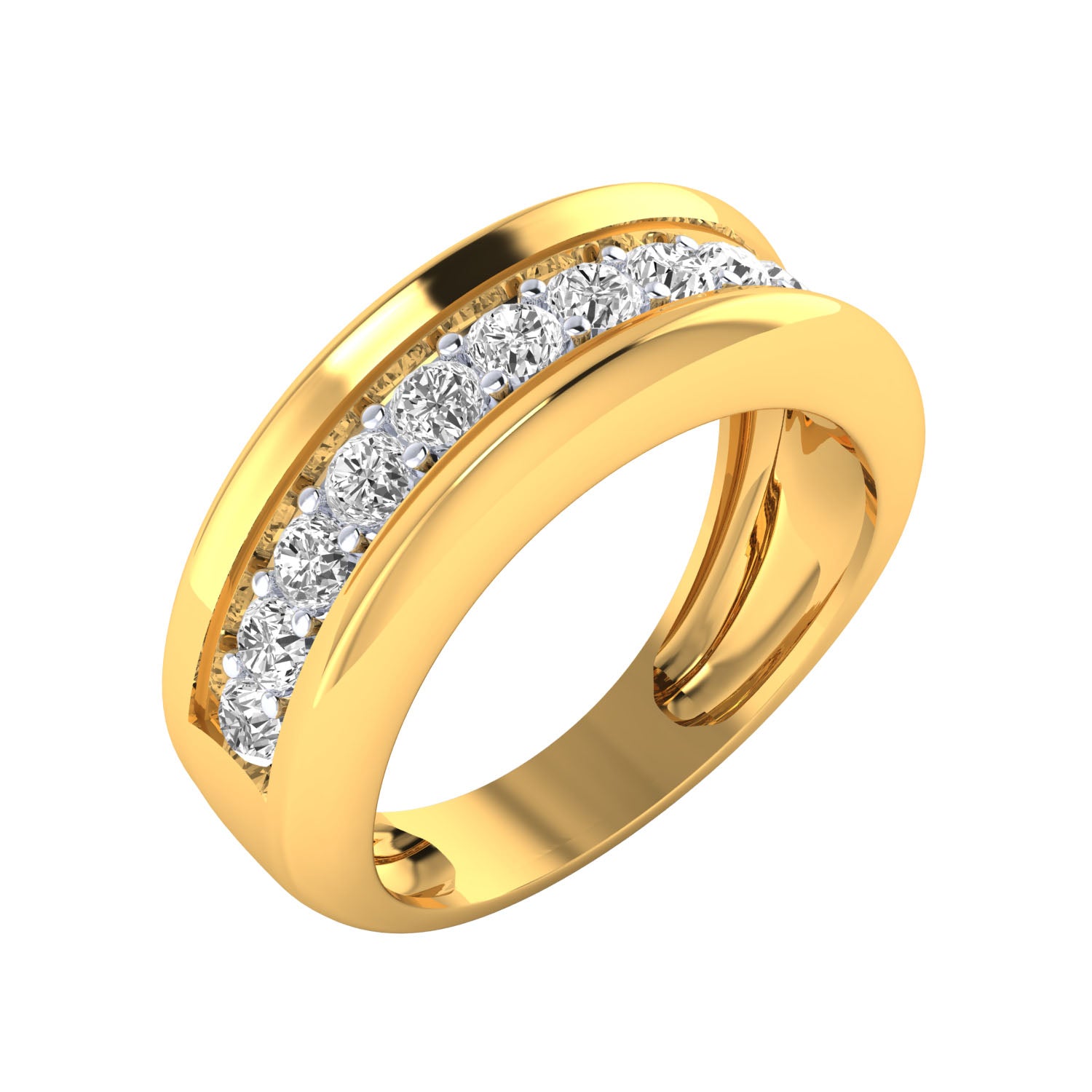 Yellow Gold Plated Sterling Silver Ring