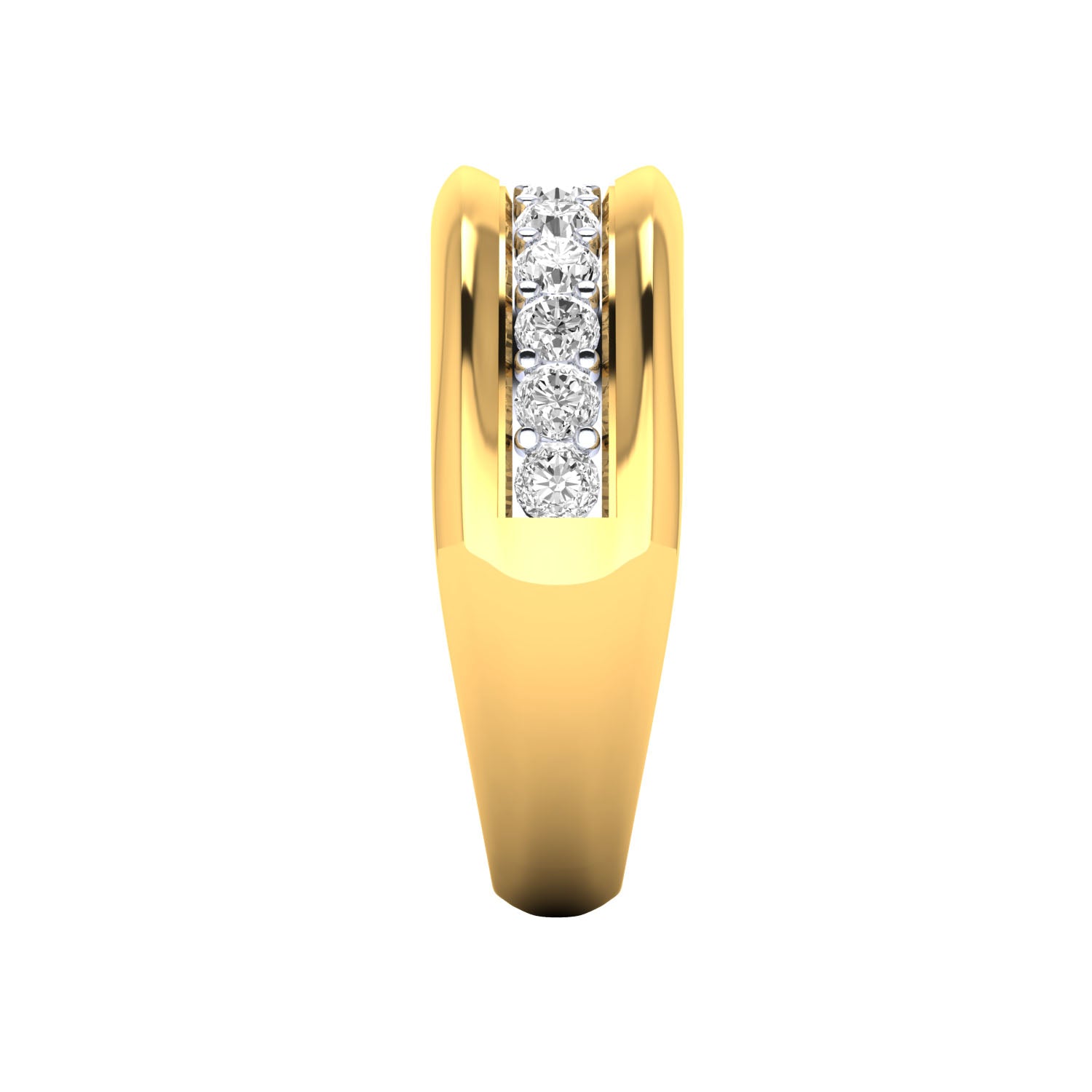Yellow Gold Plated Sterling Silver Ring