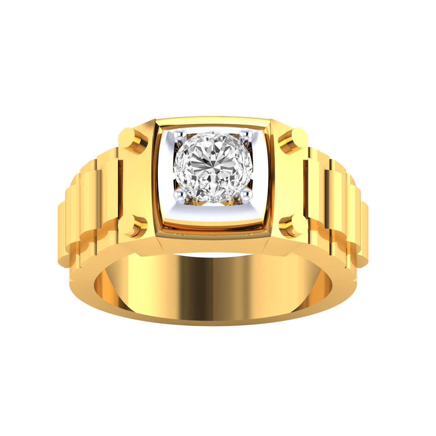 Yellow Gold Plated Sterling Silver Ring
