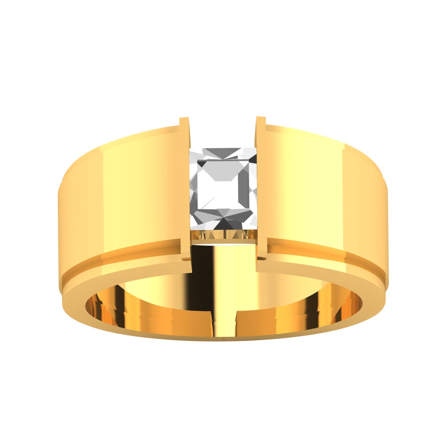 Yellow Gold Plated Sterling Silver Ring