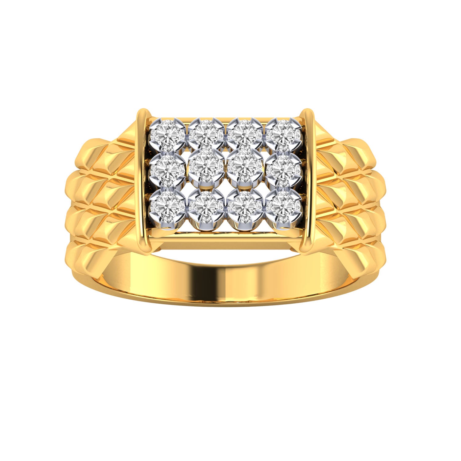 Yellow Gold Plated Sterling Silver Ring