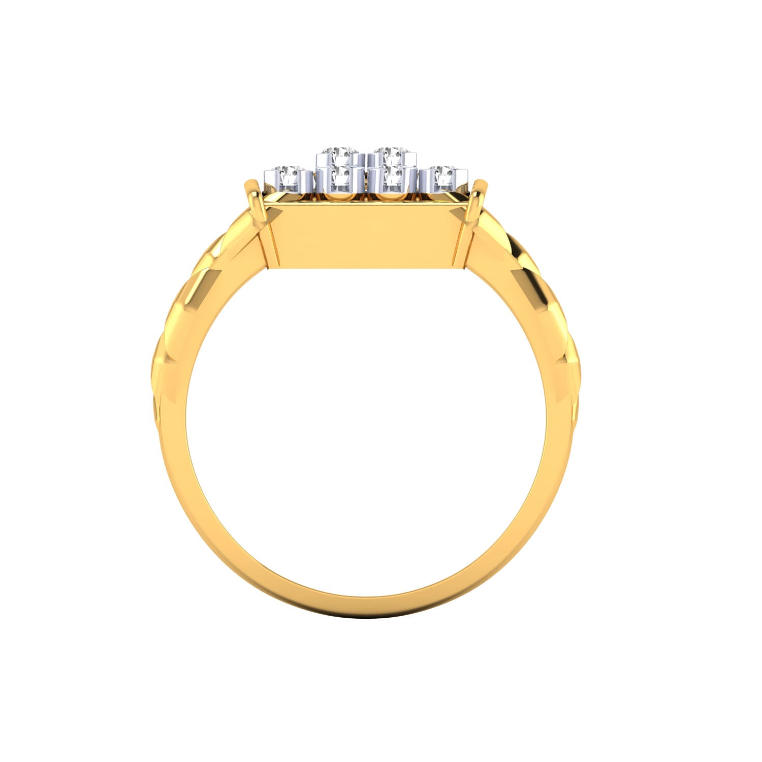 Yellow Gold Plated Sterling Silver Ring