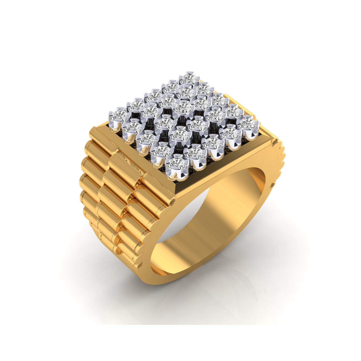 Yellow Gold Plated Sterling Silver Ring