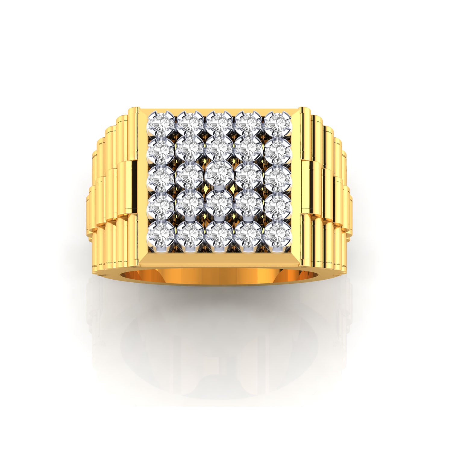 Yellow Gold Plated Sterling Silver Ring