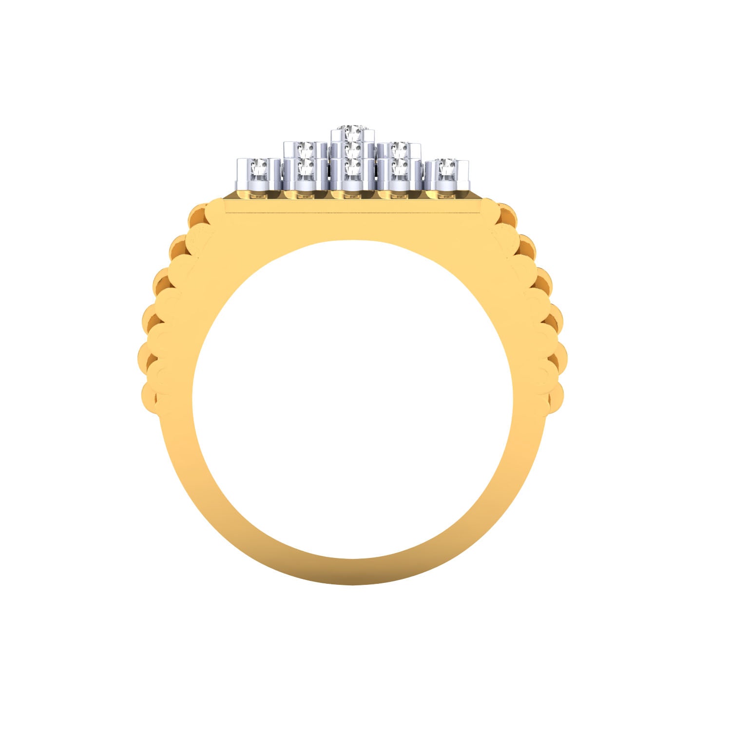 Yellow Gold Plated Sterling Silver Ring