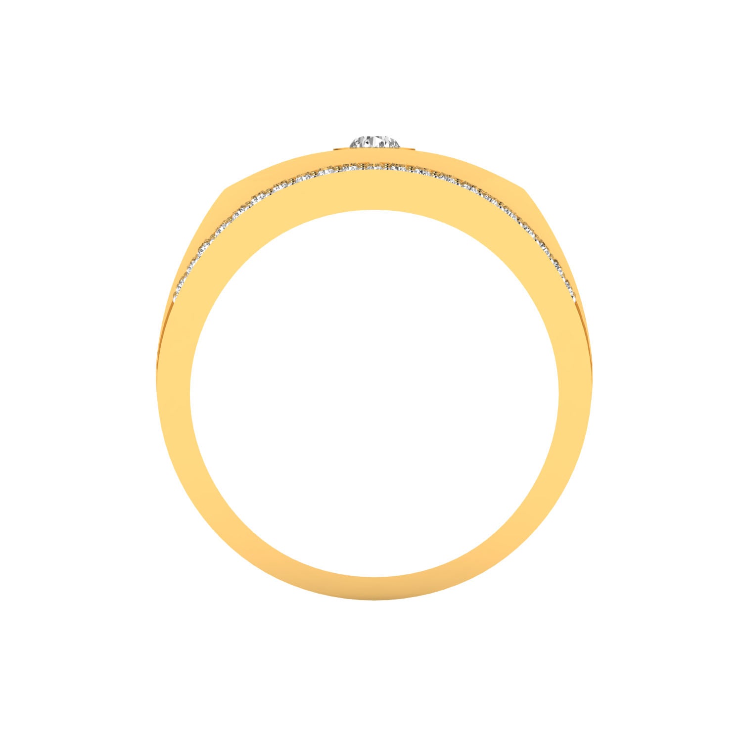 Yellow Gold Plated Sterling Silver Ring