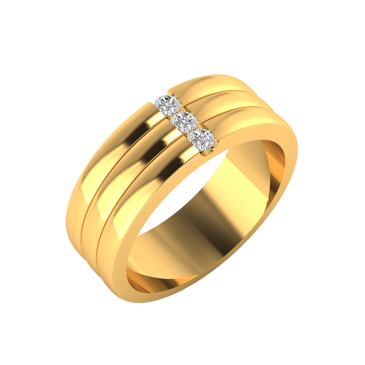 Yellow Gold Plated Sterling Silver Ring