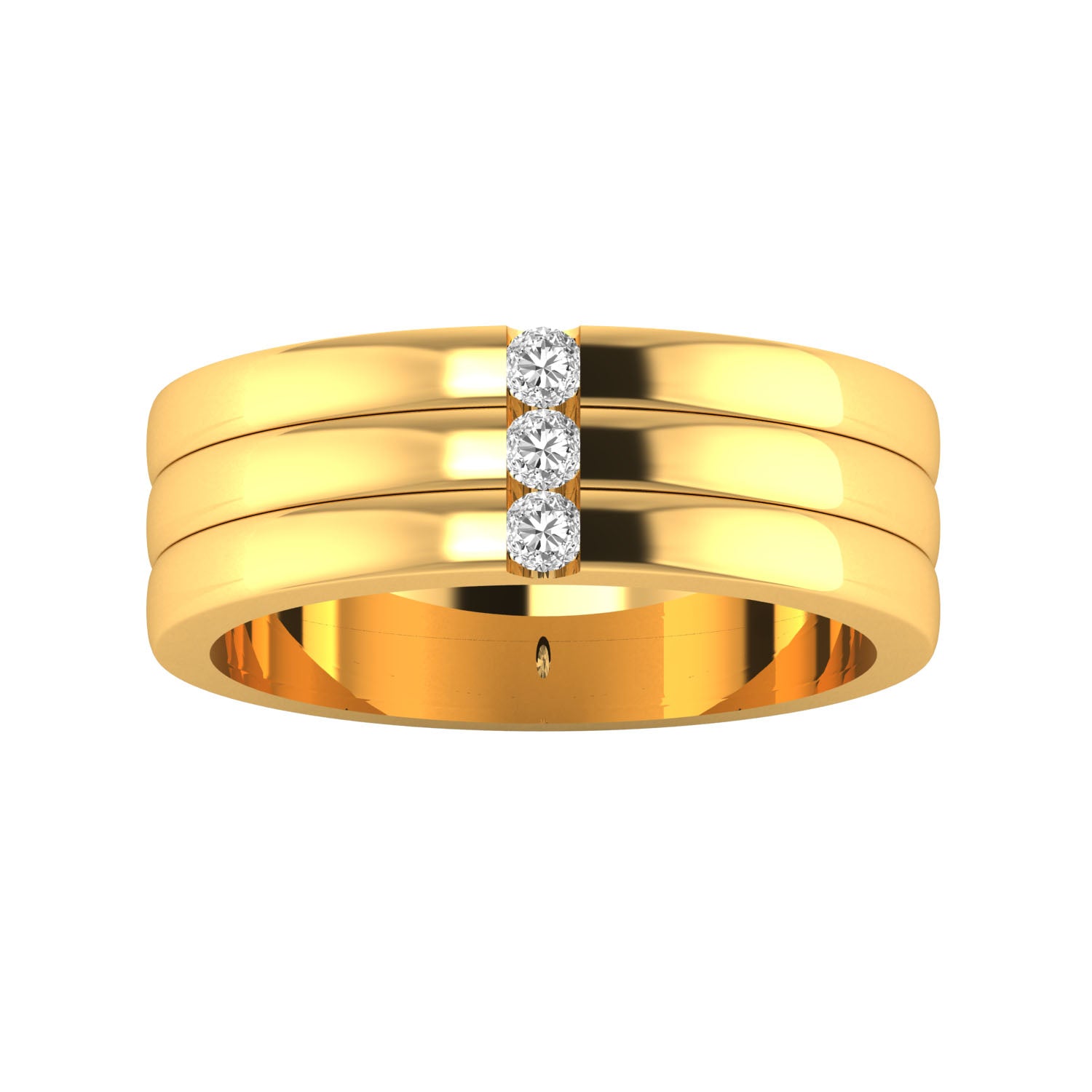 Yellow Gold Plated Sterling Silver Ring