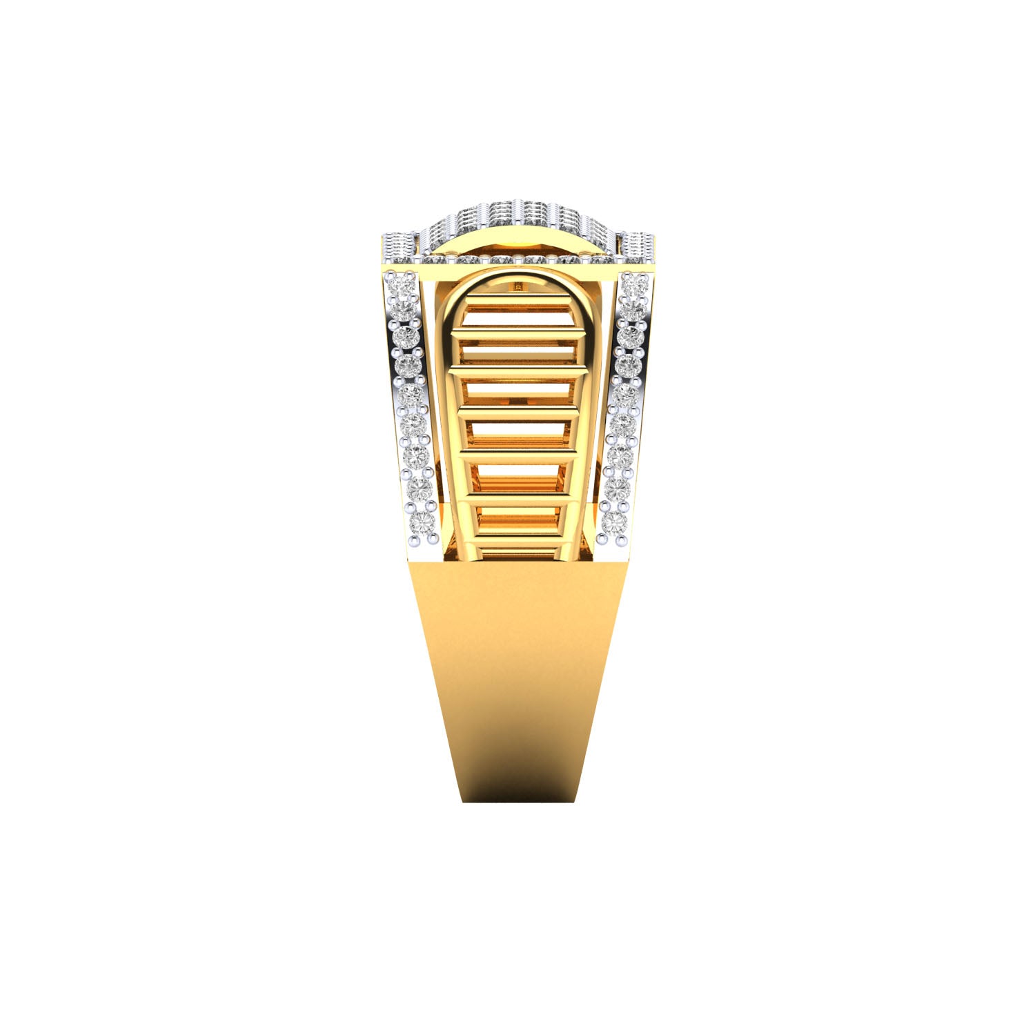 Yellow Gold Plated Sterling Silver Ring