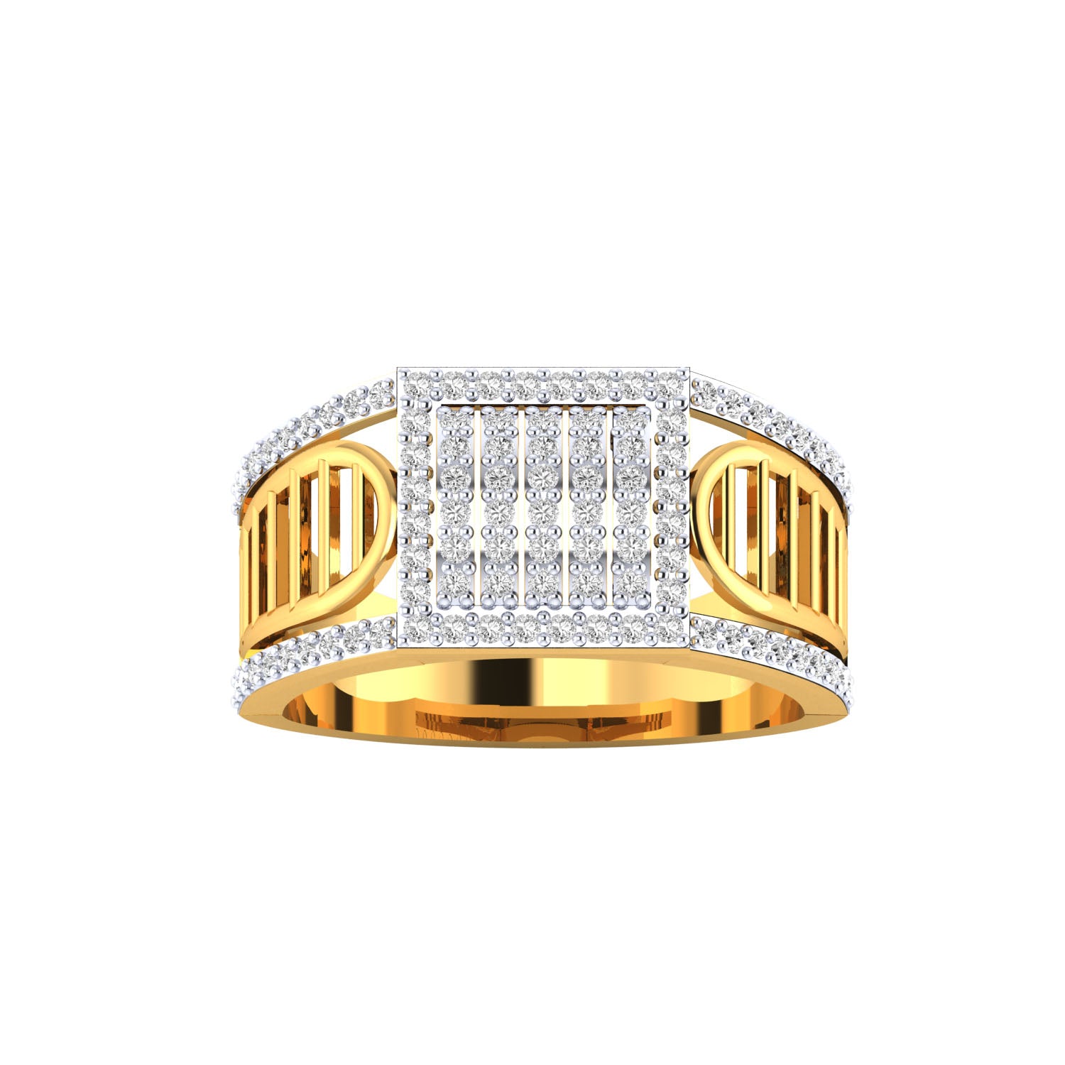 Yellow Gold Plated Sterling Silver Ring