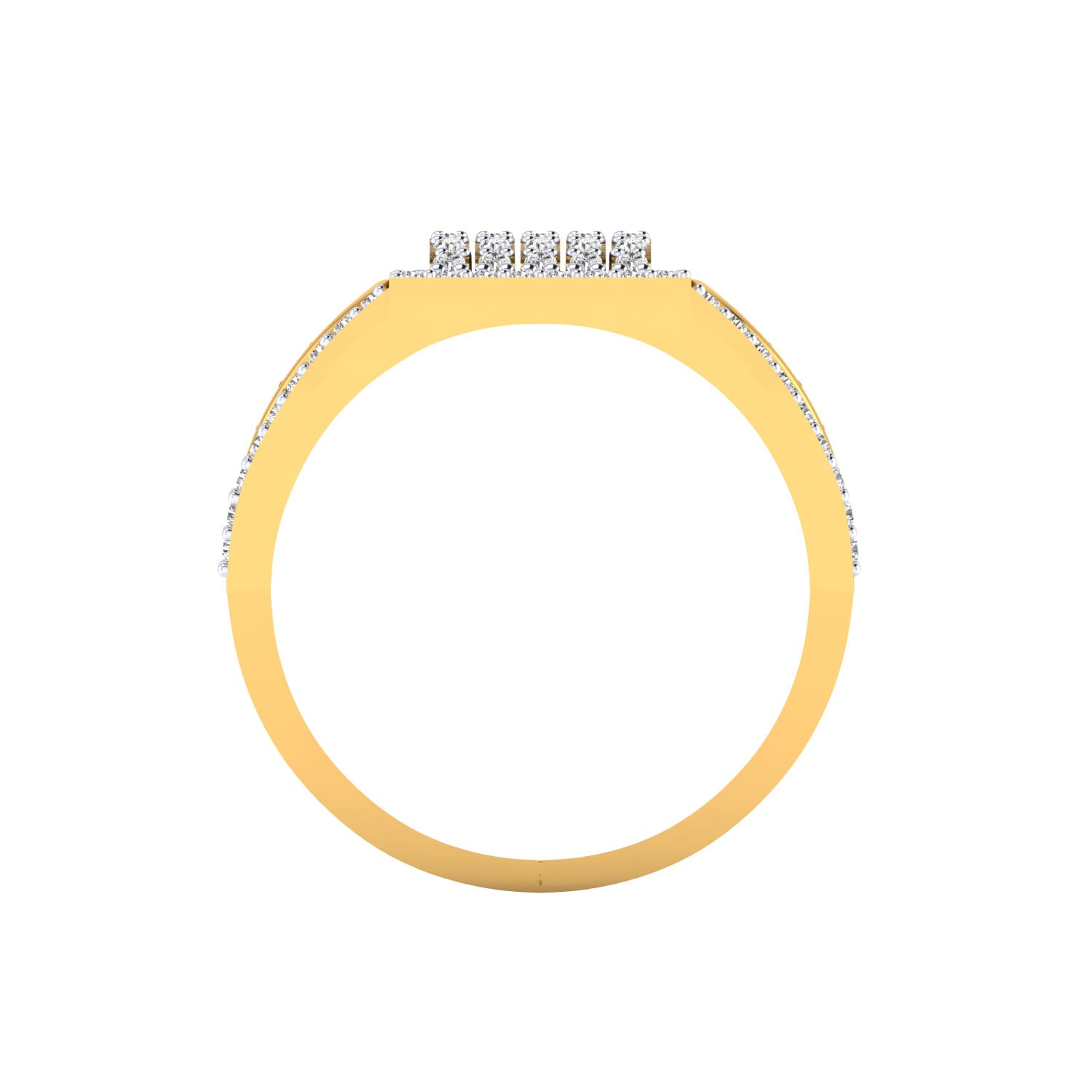 Yellow Gold Plated Sterling Silver Ring