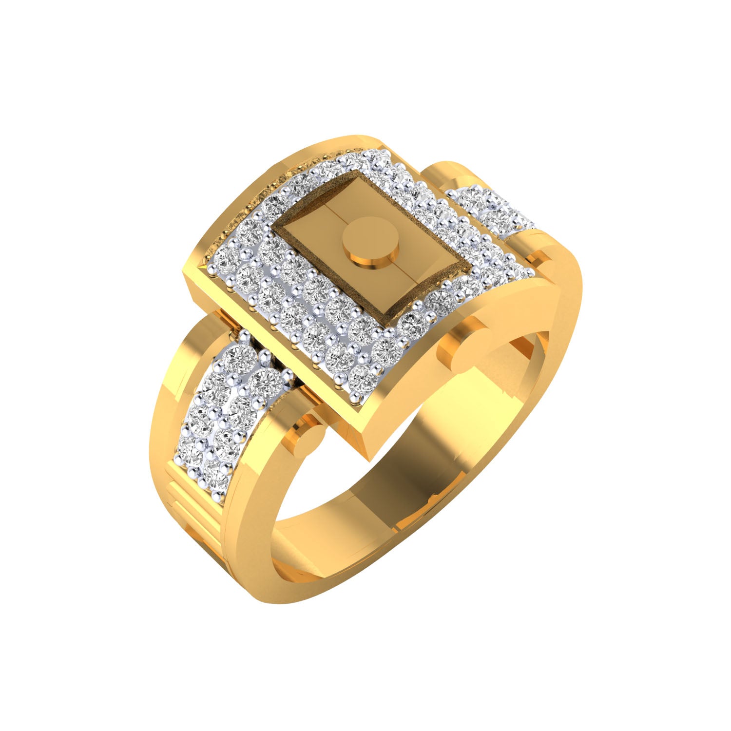 Yellow Gold Plated Sterling Silver Ring