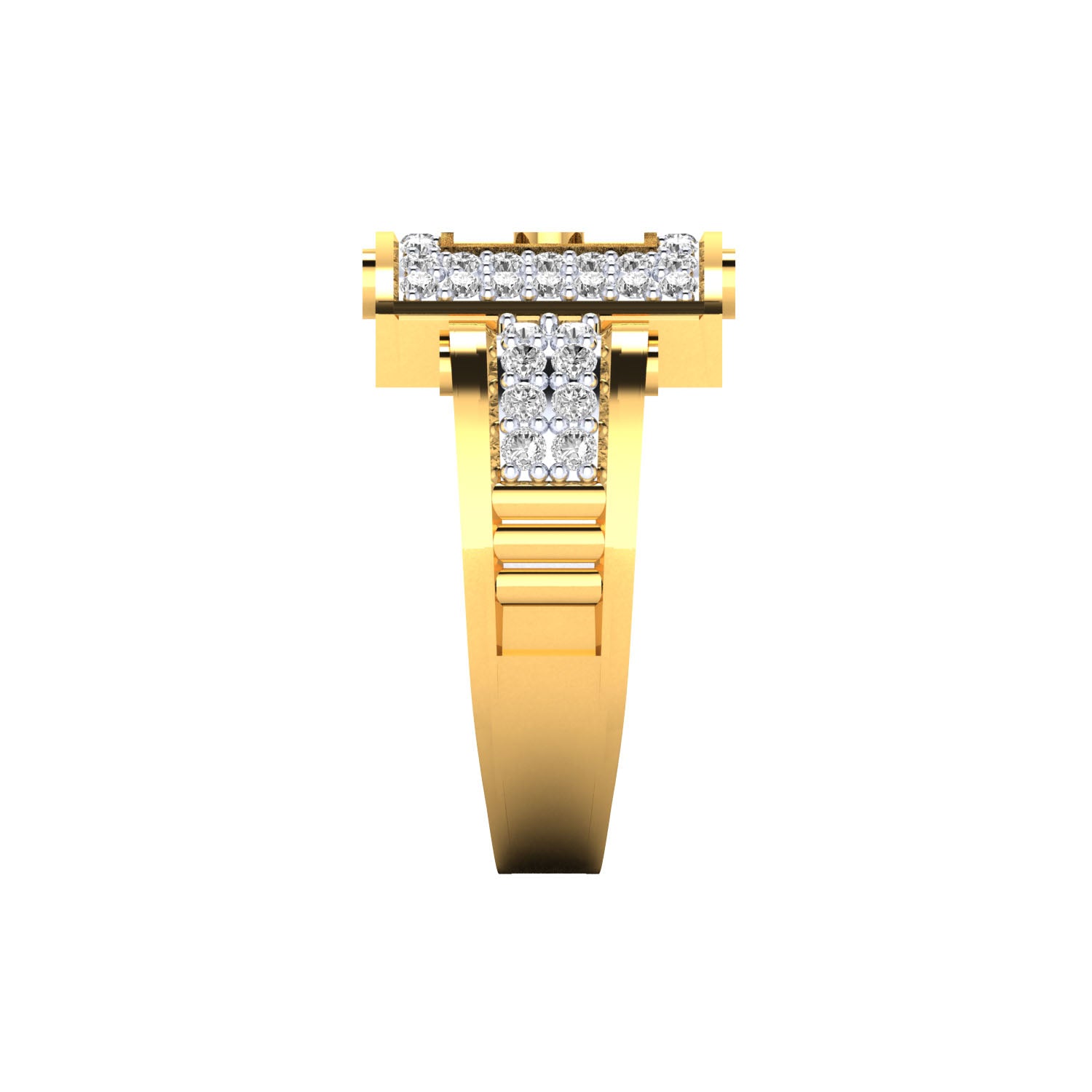 Yellow Gold Plated Sterling Silver Ring