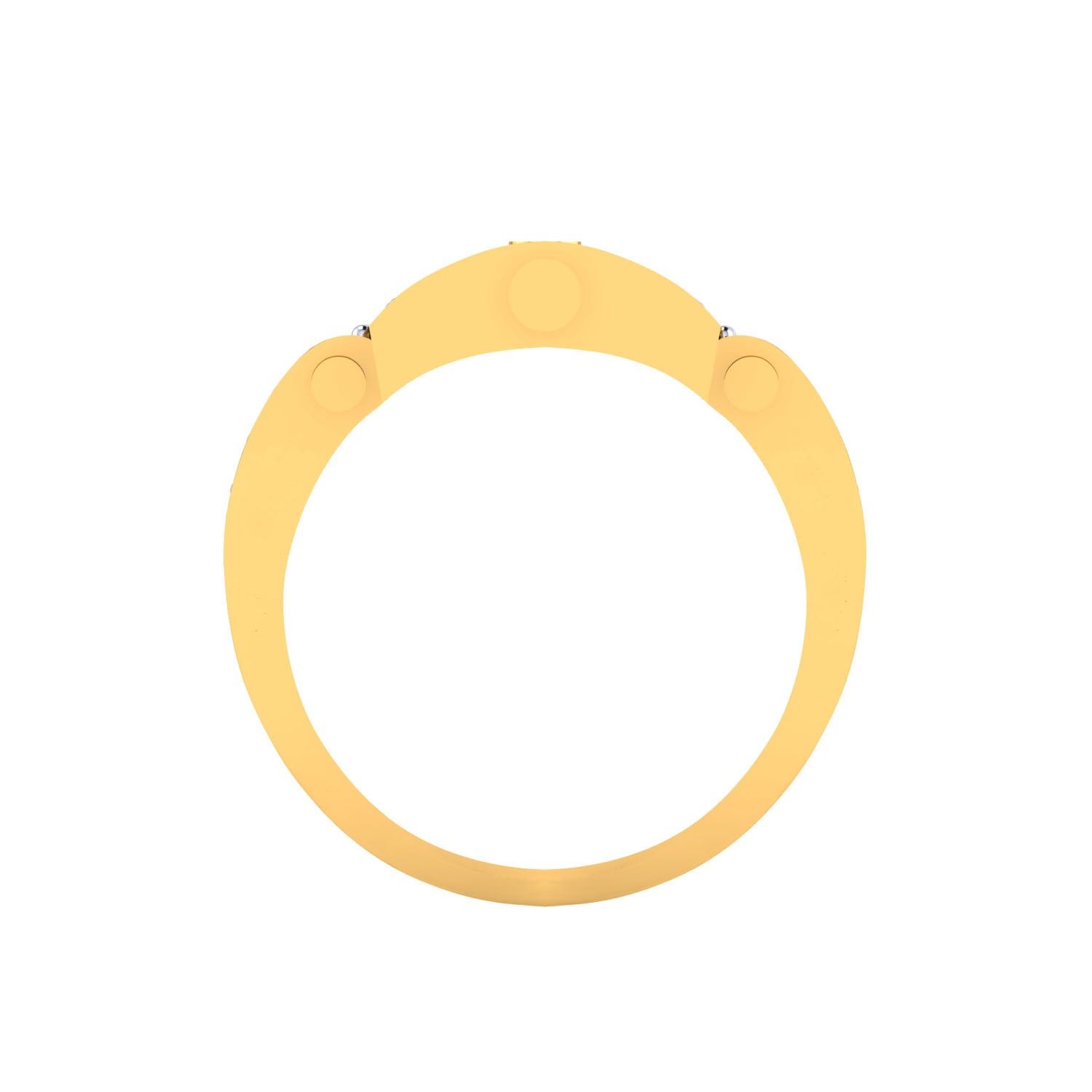 Yellow Gold Plated Sterling Silver Ring
