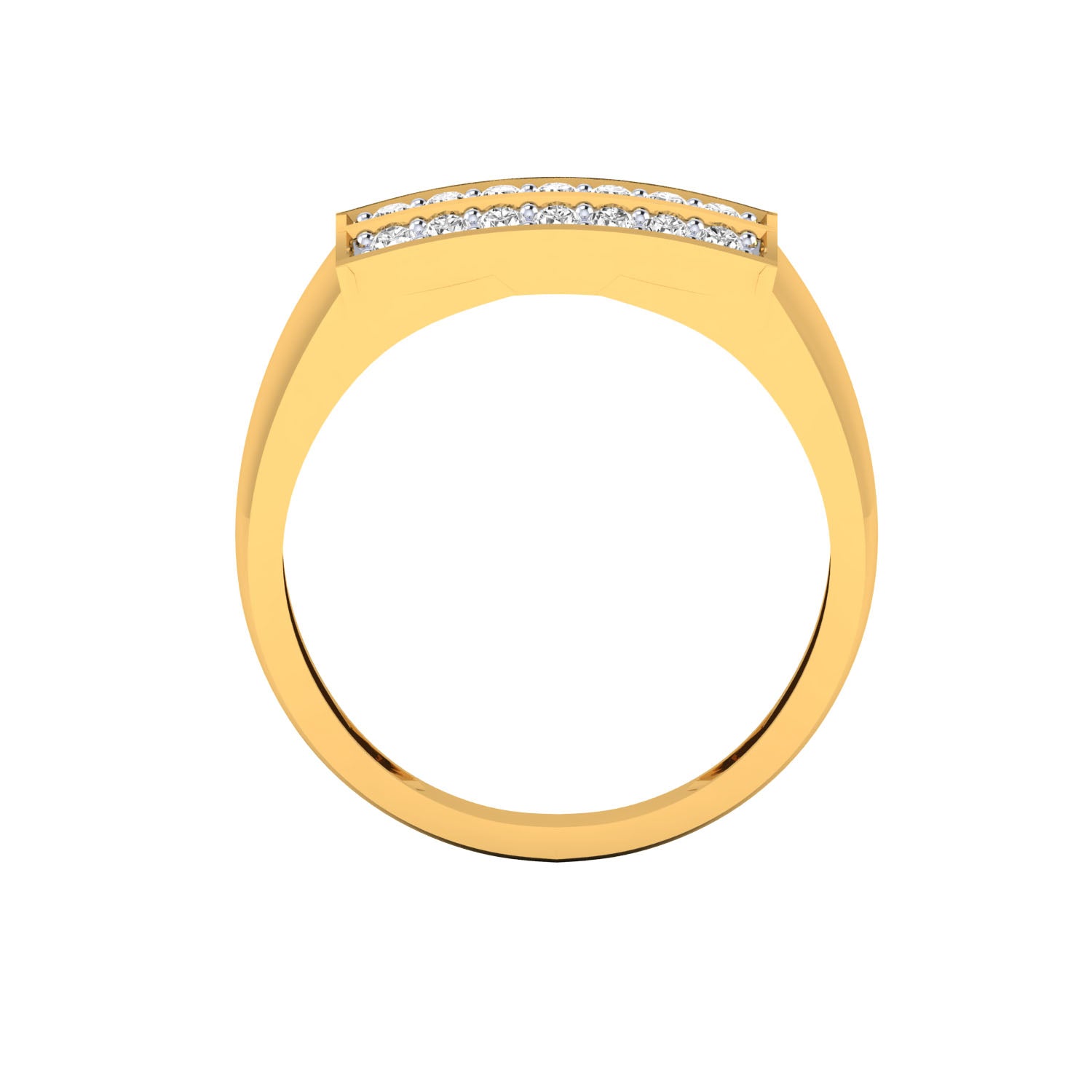 Yellow Gold Plated Sterling Silver Ring