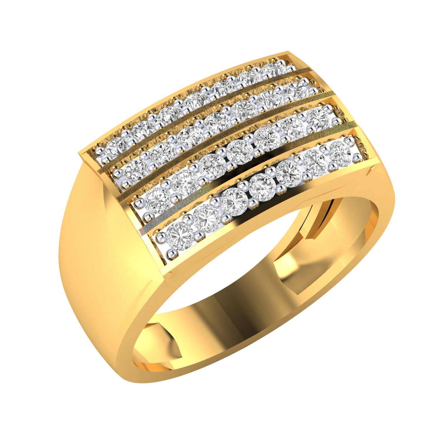 Yellow Gold Plated Sterling Silver Ring