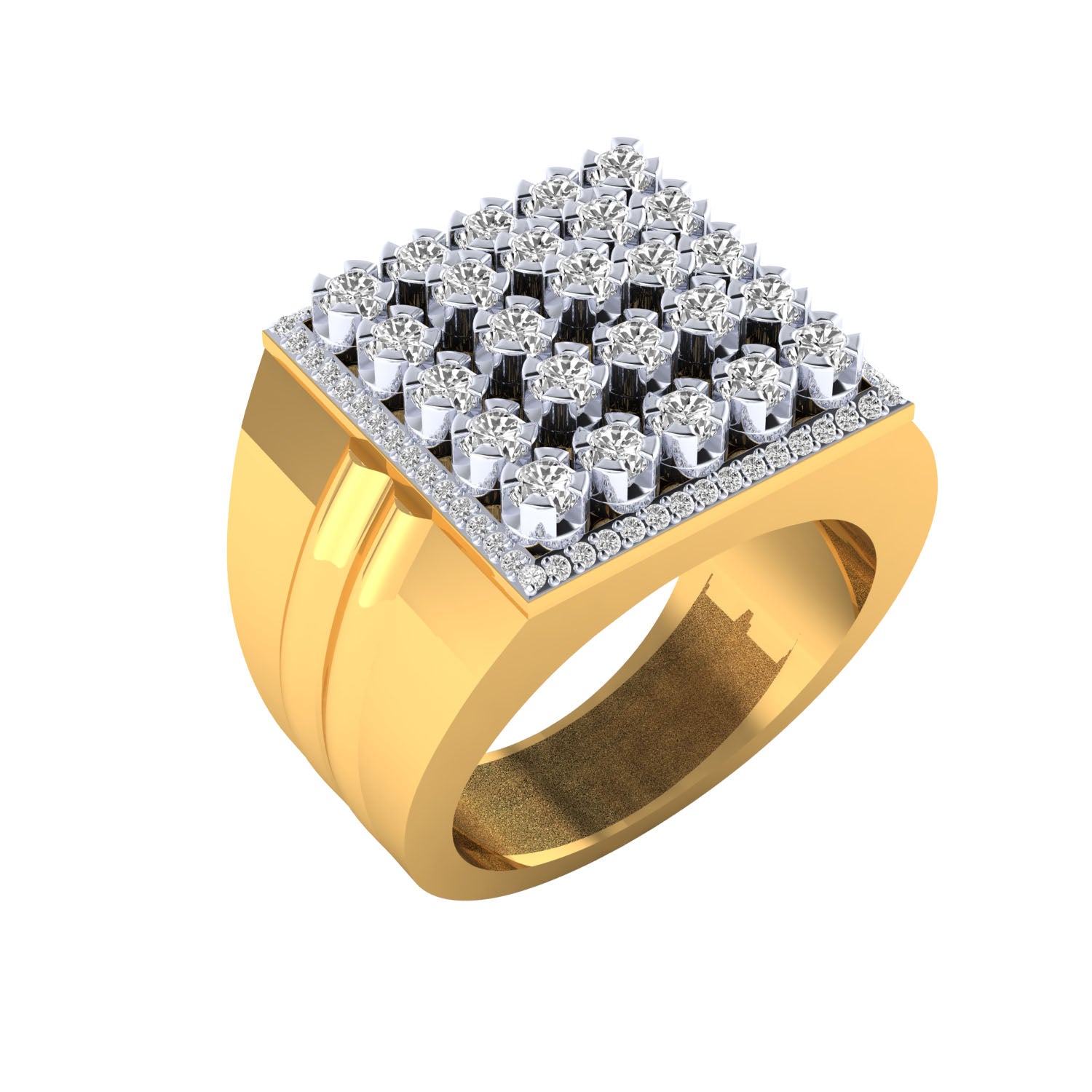 Yellow Gold Plated Sterling Silver Ring