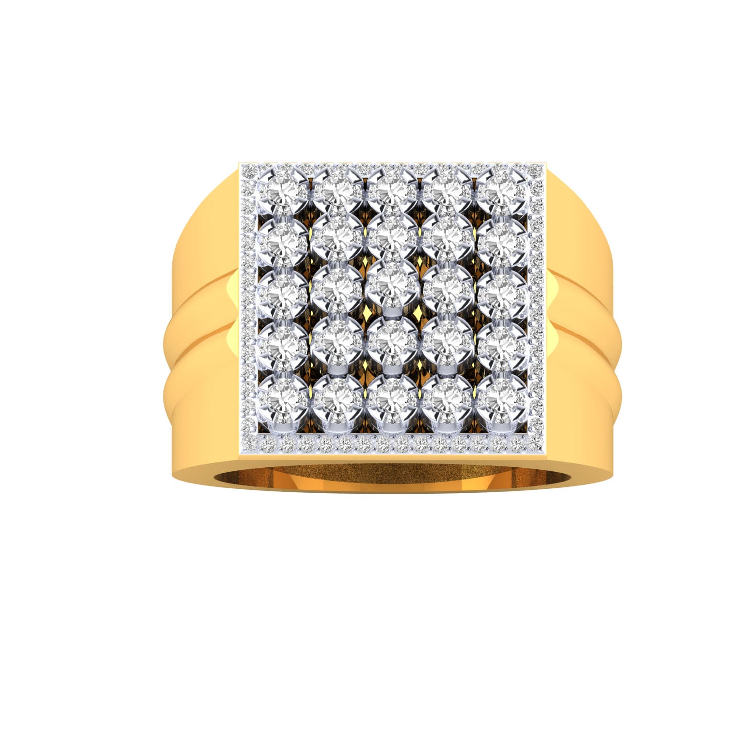 Yellow Gold Plated Sterling Silver Ring