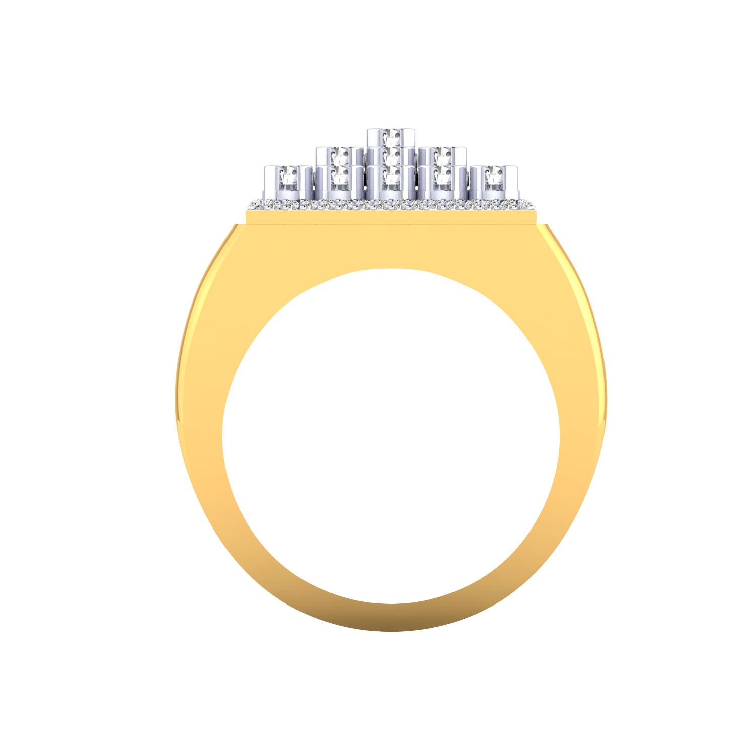 Yellow Gold Plated Sterling Silver Ring