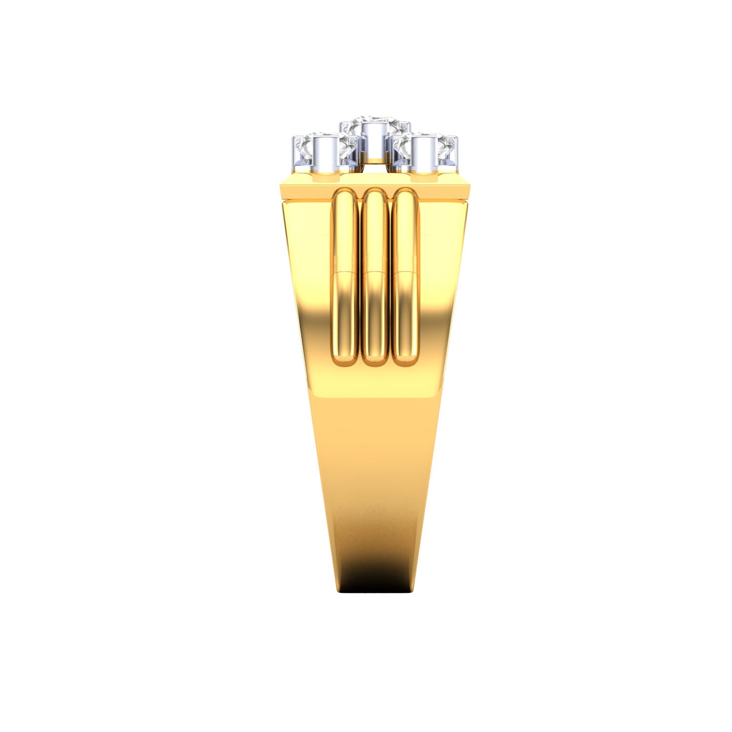 Yellow Gold Plated Sterling Silver Ring