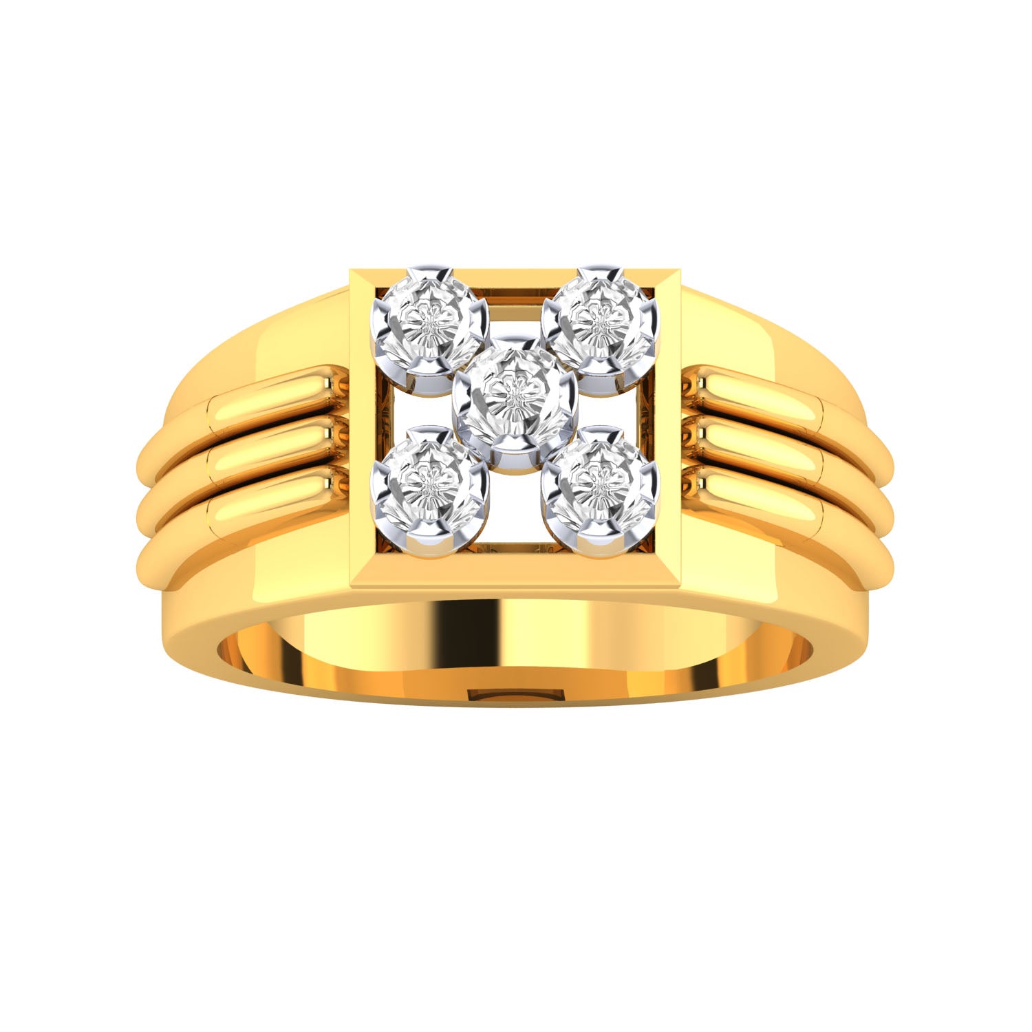 Yellow Gold Plated Sterling Silver Ring
