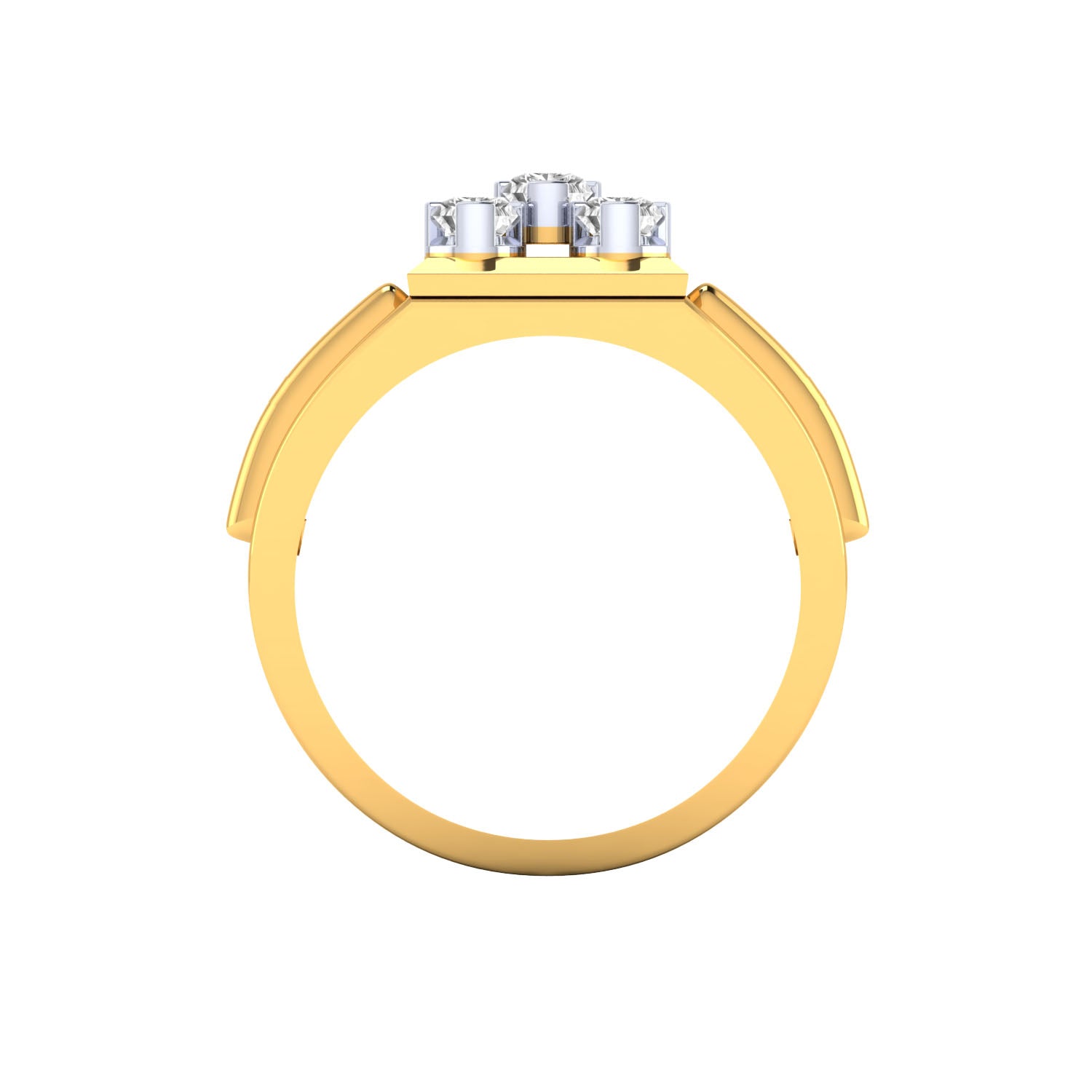 Yellow Gold Plated Sterling Silver Ring