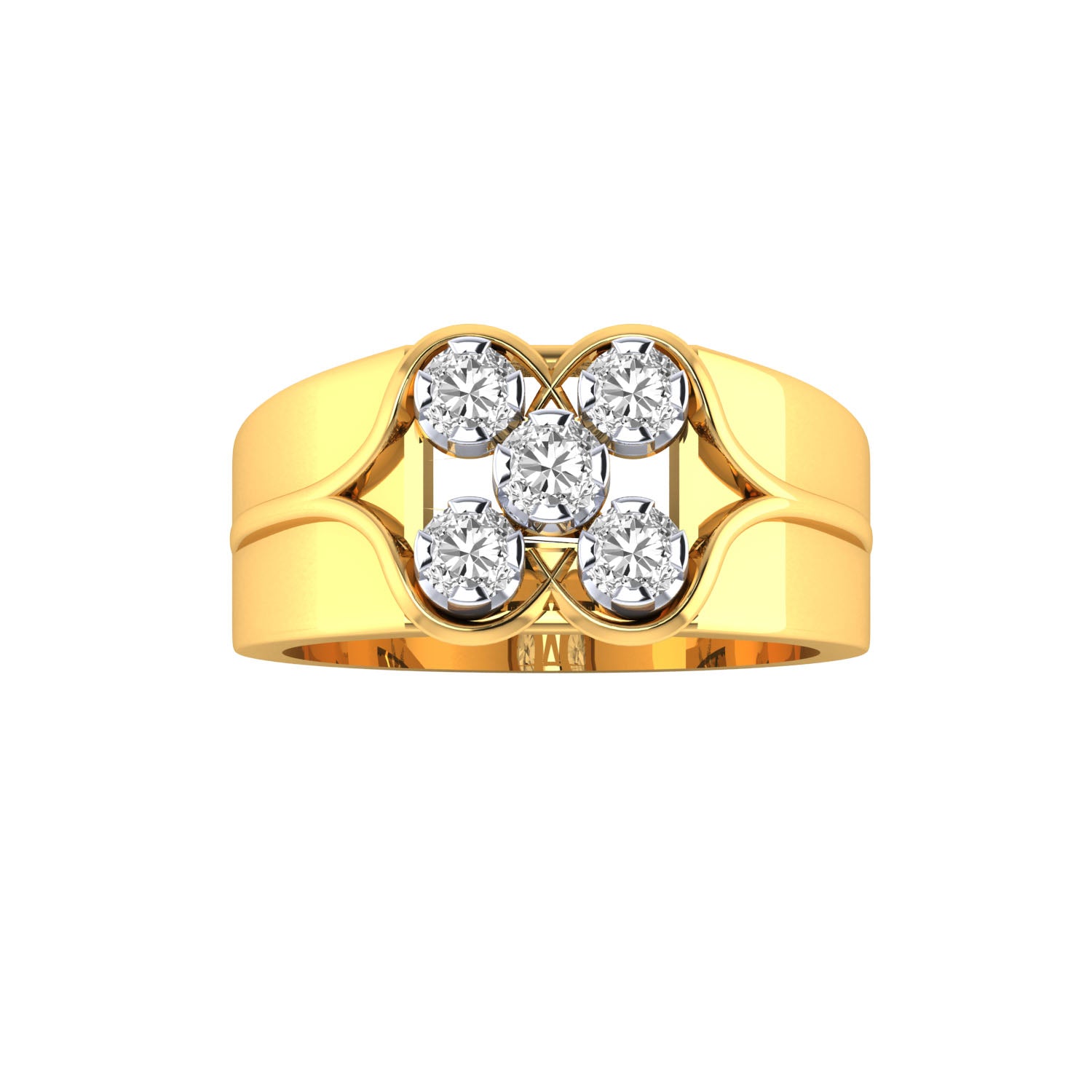 Yellow Gold Plated Sterling Silver Ring