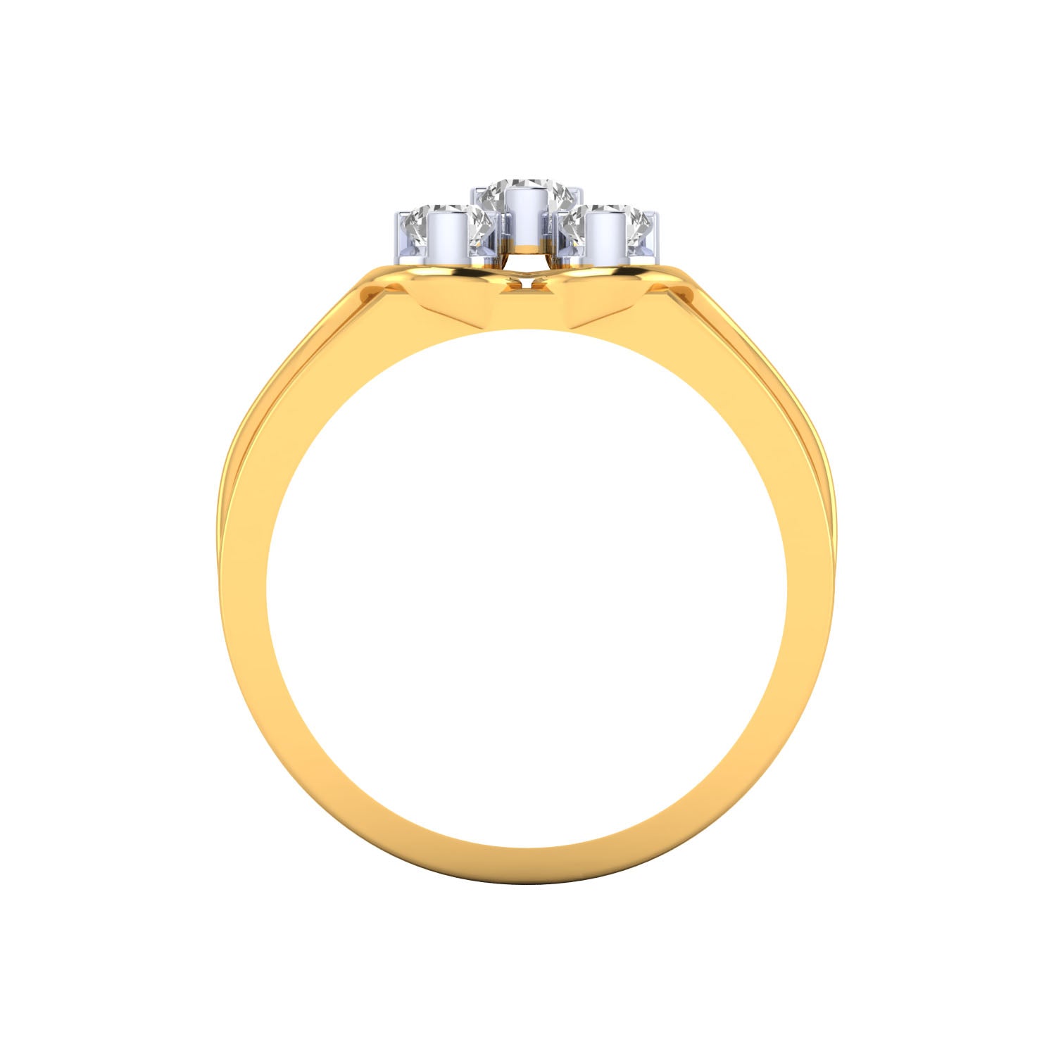 Yellow Gold Plated Sterling Silver Ring