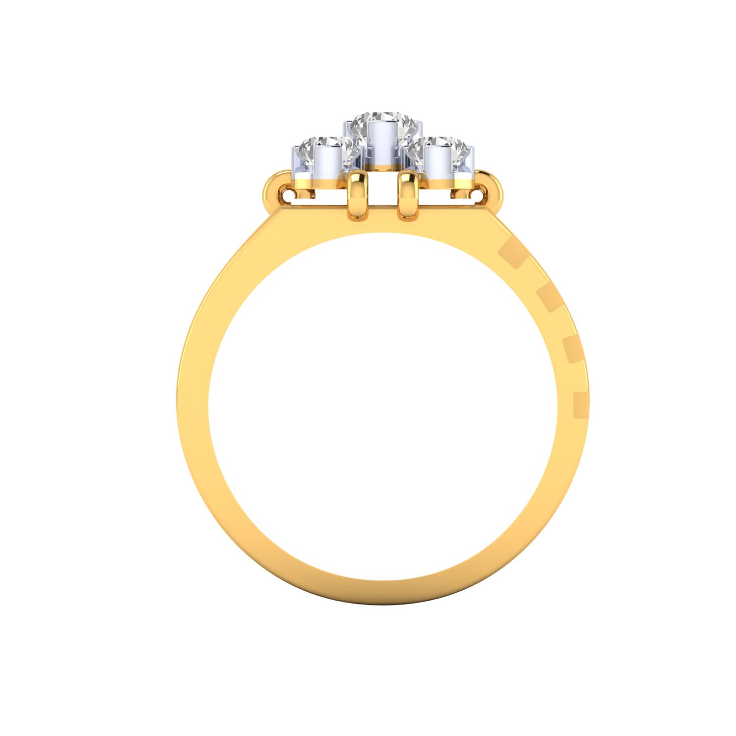Yellow Gold Plated Sterling Silver Ring