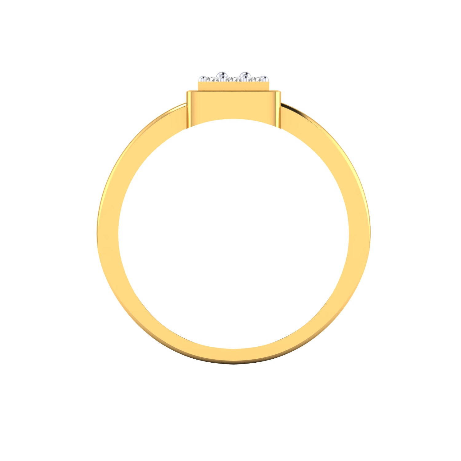 Yellow Gold Plated Sterling Silver Ring