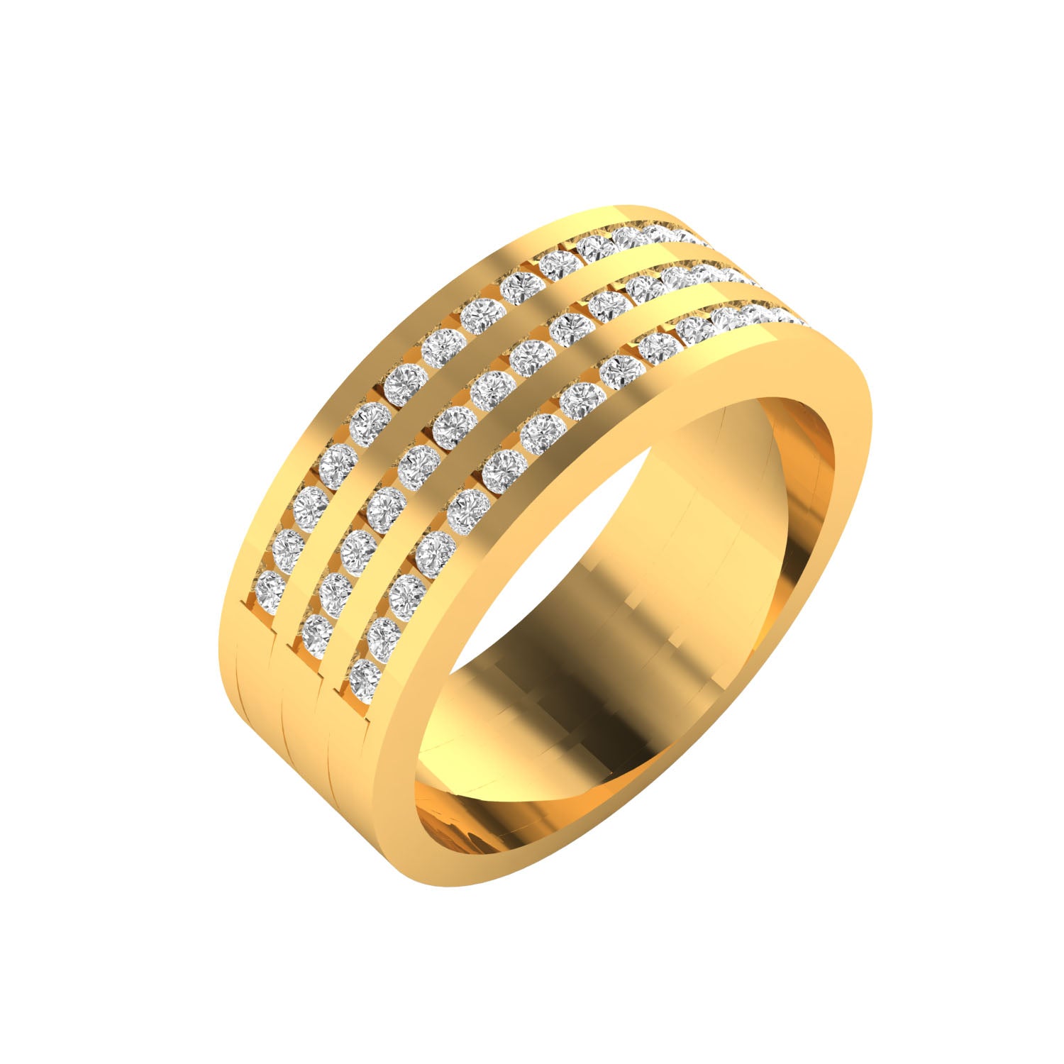 Yellow Gold Plated Sterling Silver Ring