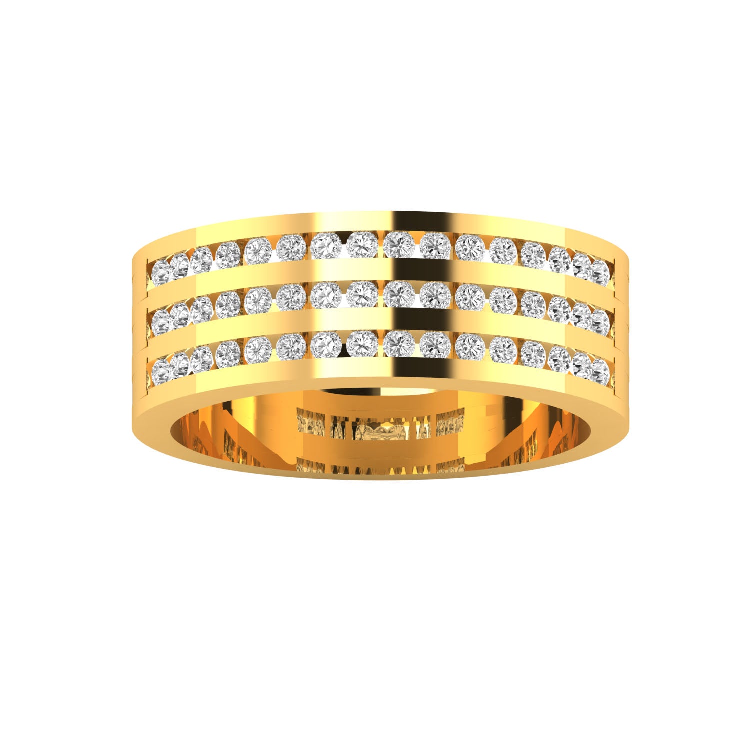 Yellow Gold Plated Sterling Silver Ring