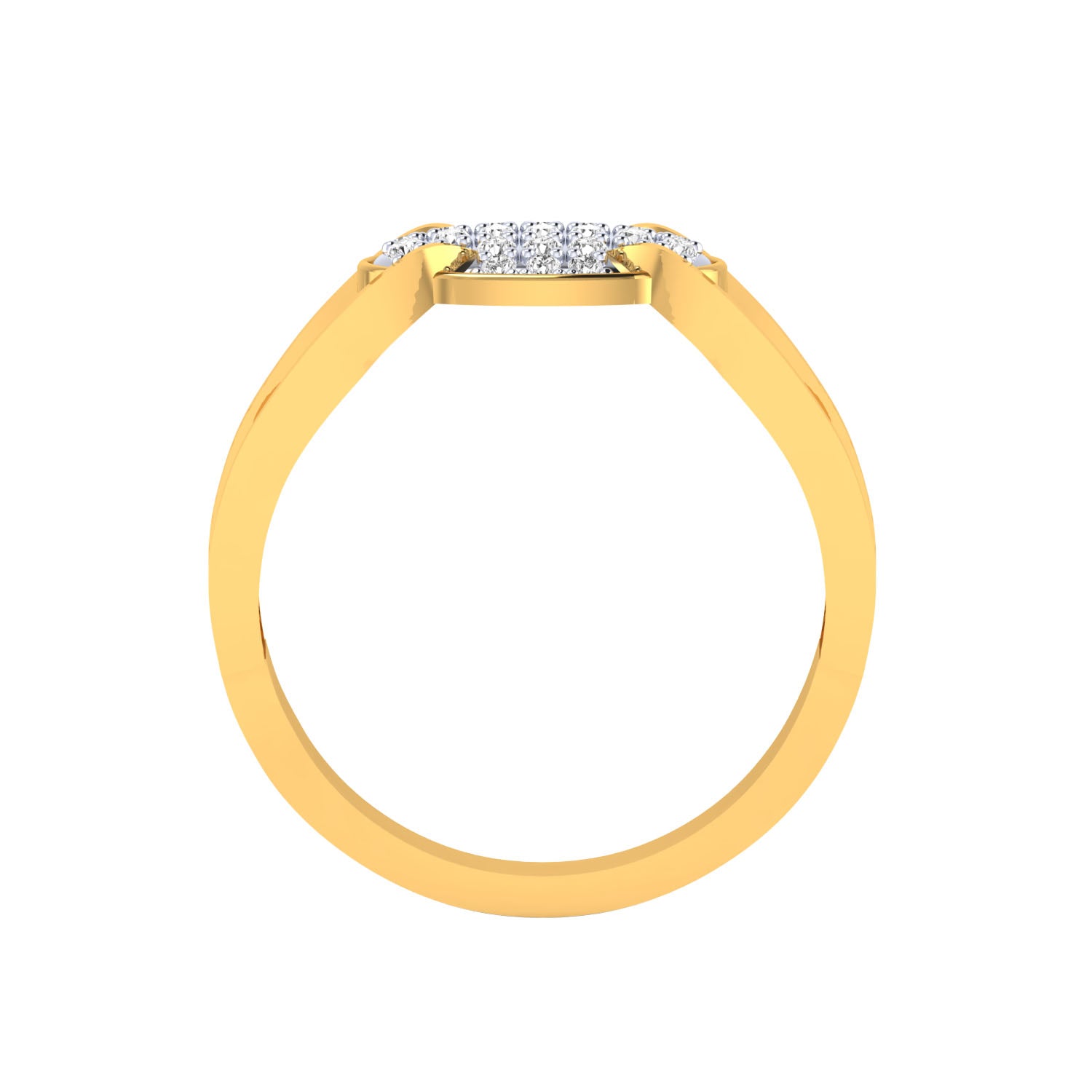 Yellow Gold Plated Sterling Silver Ring