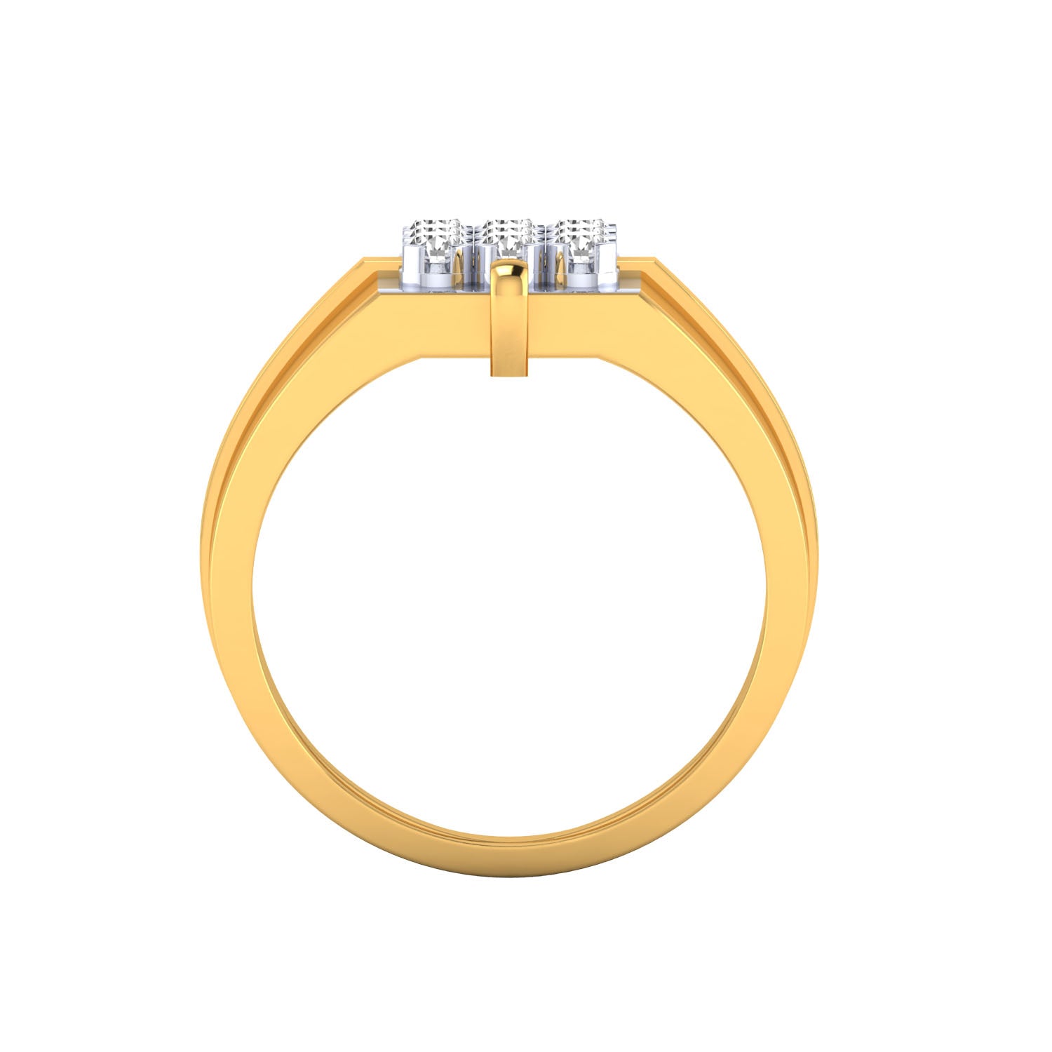Yellow Gold Plated Sterling Silver Ring