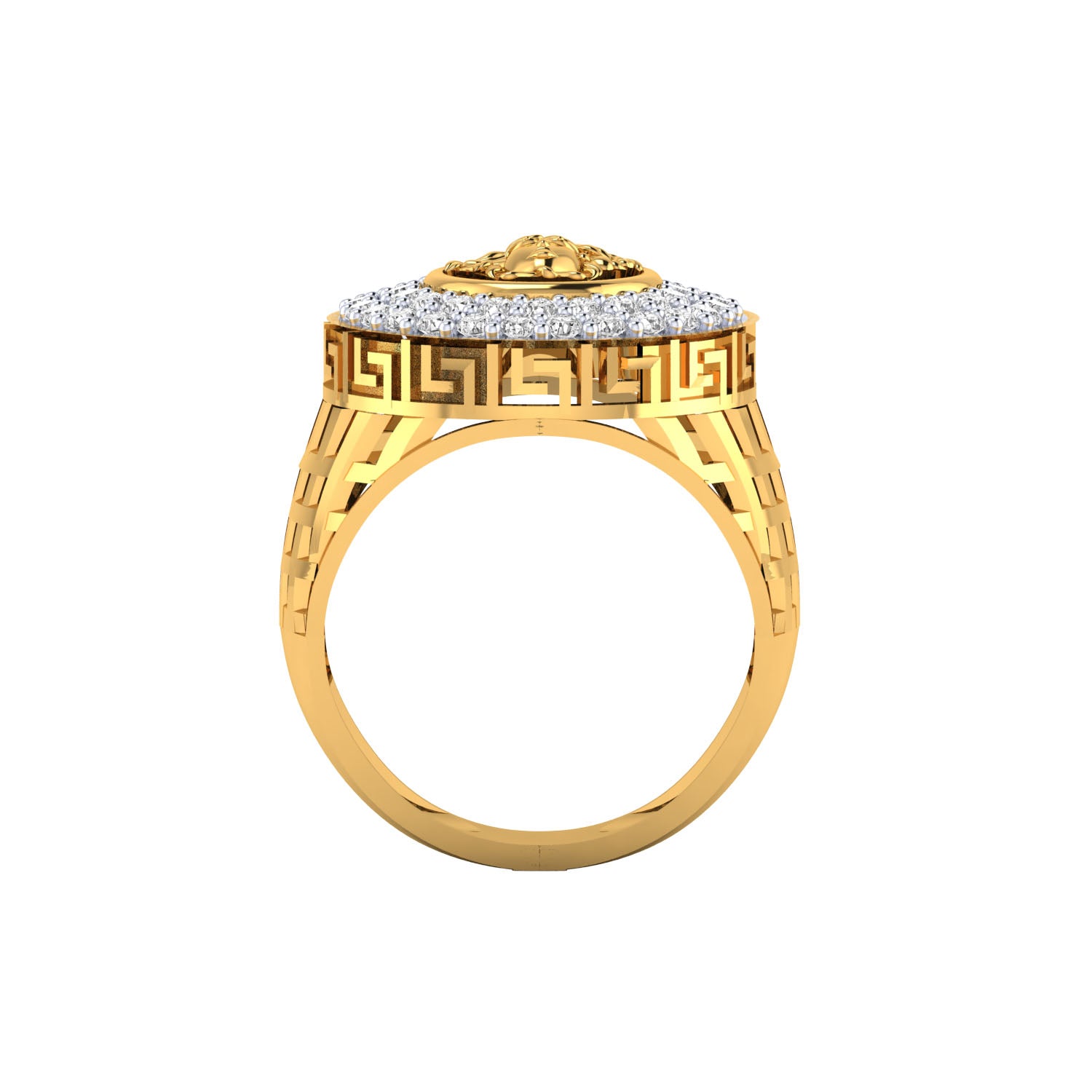 Yellow Gold Plated Sterling Silver Ring