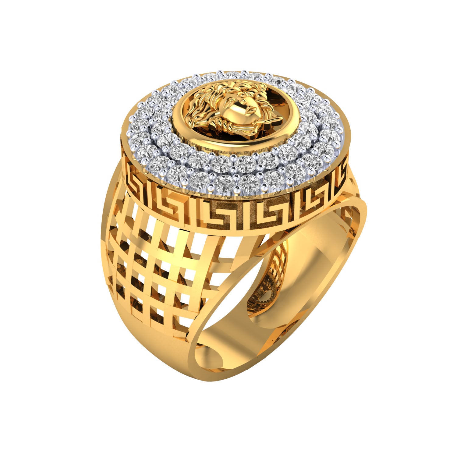 Yellow Gold Plated Sterling Silver Ring
