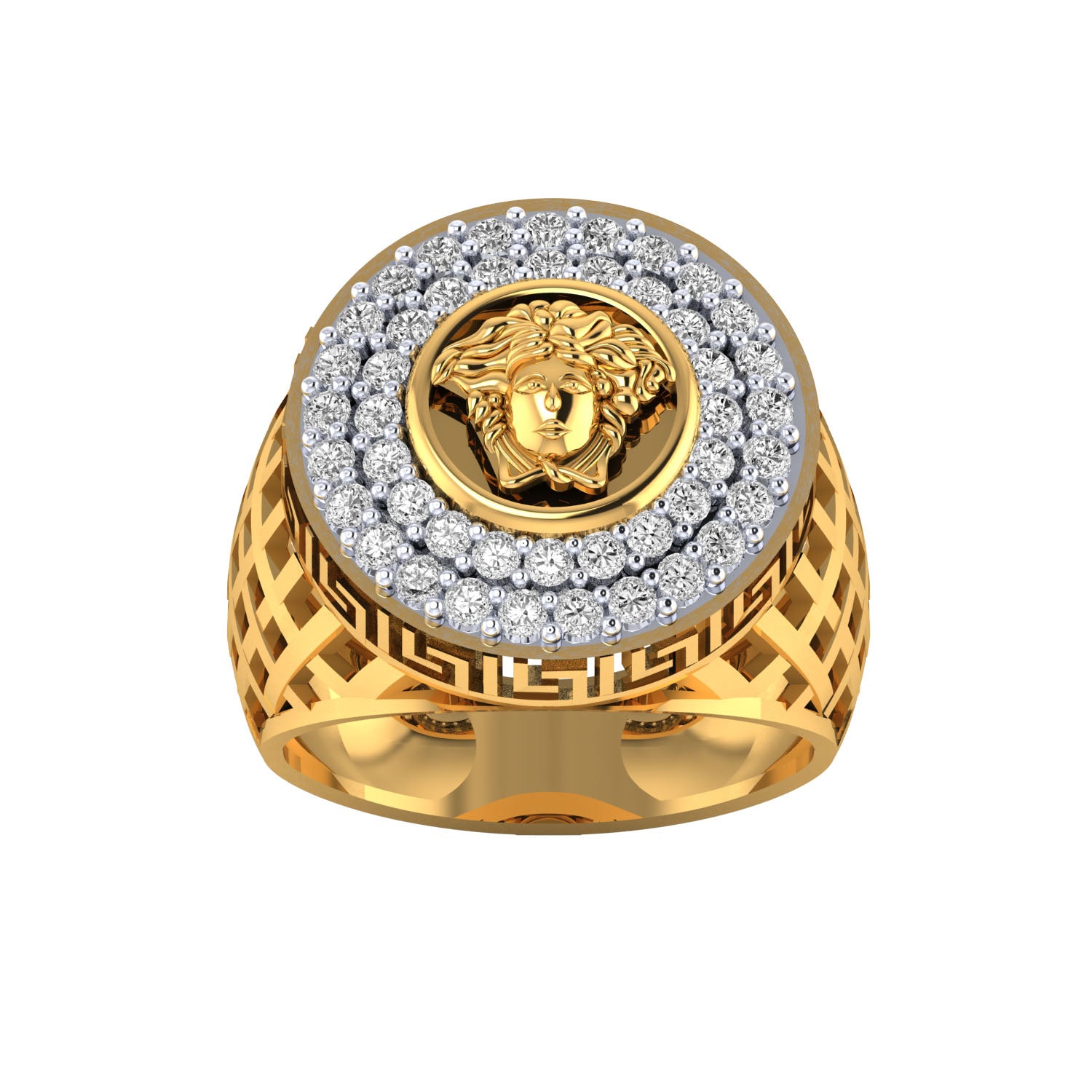 Yellow Gold Plated Sterling Silver Ring