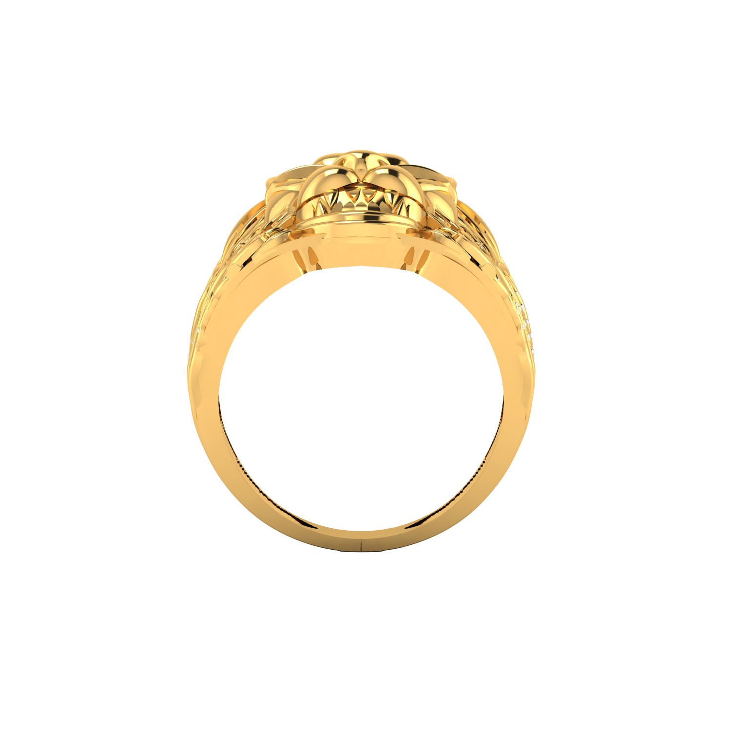 Yellow Gold Plated Sterling Silver Ring